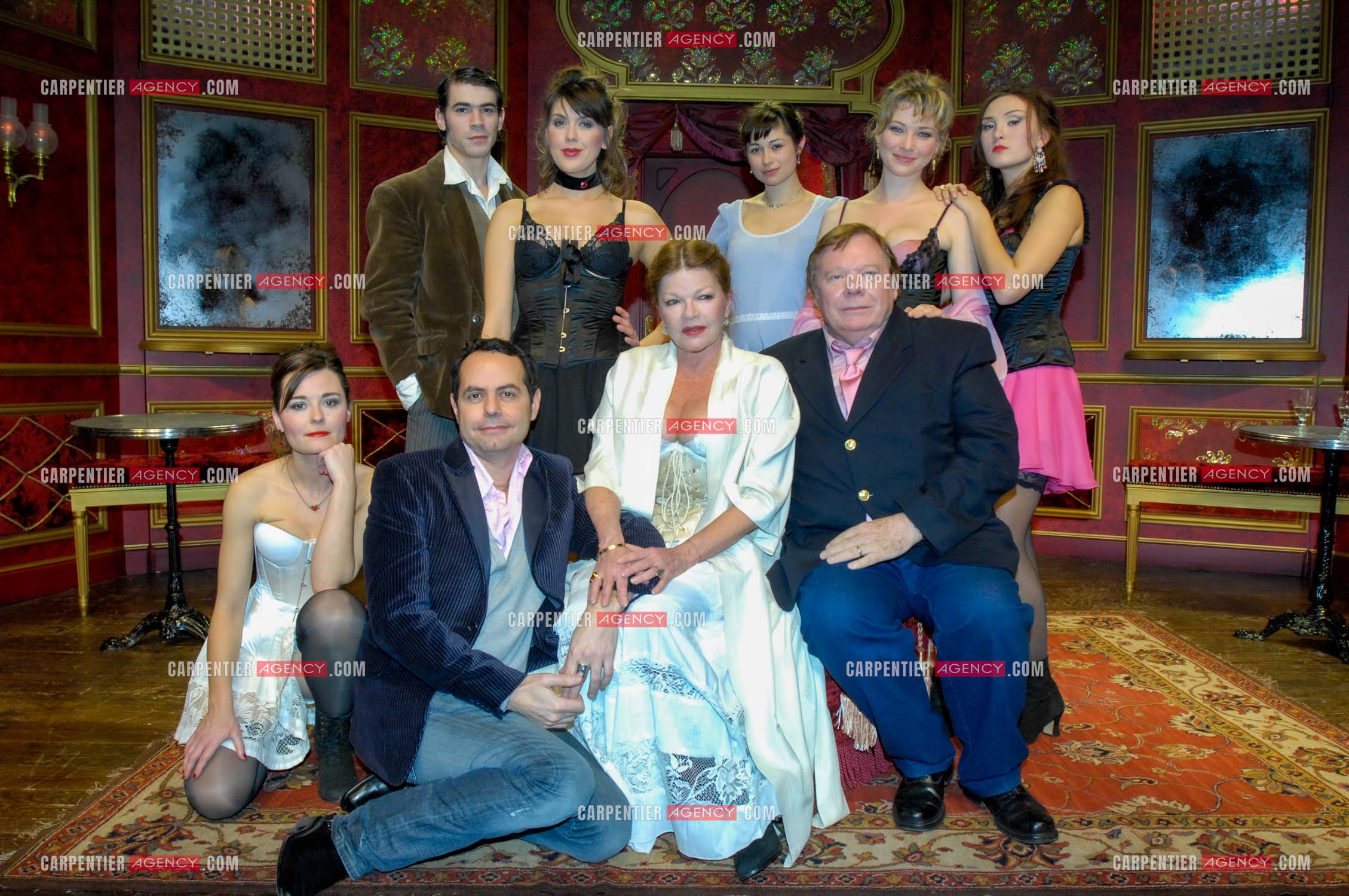 Filage de la pièce “ Les Demoiselles D'Avignon “ de Jaime Salom et les artistes, Catherine Allégret, Christelle Reboul, Laura Presgurvic, Félicien Juttner, Cécile Luciani, Serena Reinaldi, Cécile Bois et les metteurs en scène Jean-Pierre Dravel et Olivier Macé au théâtre Rive Gauche à Paris.  ( Exclusif )