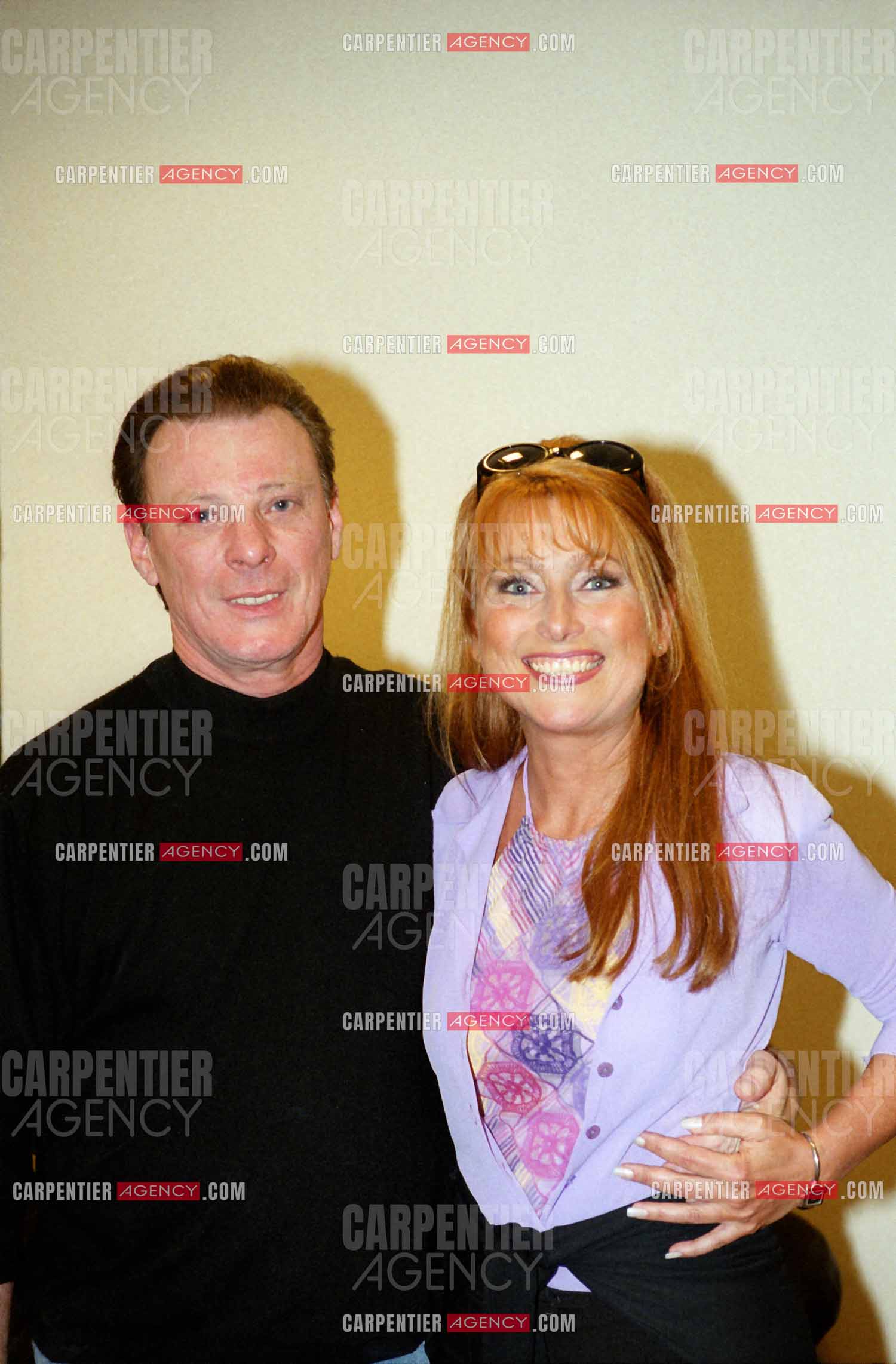 Le chanteur Herbert Léonard avec la chanteuse Julie Pietri. ( Exclusif )