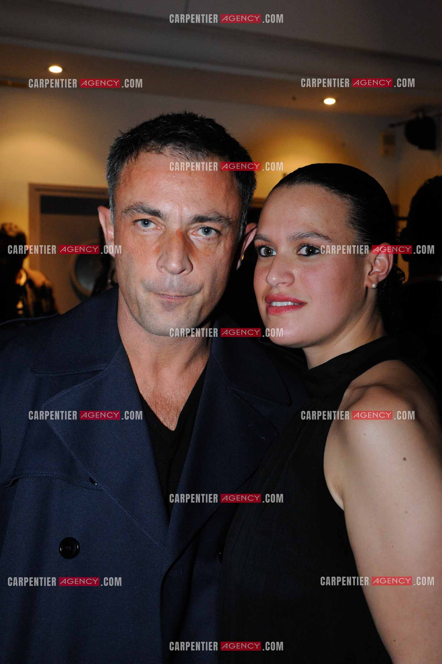 Sortie du livre sur l'animateur Pascal Sevran au Trianon à Paris. Le livre " PASCAL MON AMOUR, MON AMI “ signé des deux auteurs Grégoire Colard et Dominique Lozac'h paru aux éditions Flammarion. L'acteur Frédéric Deban et sa compagne.                      ( Exclusif )