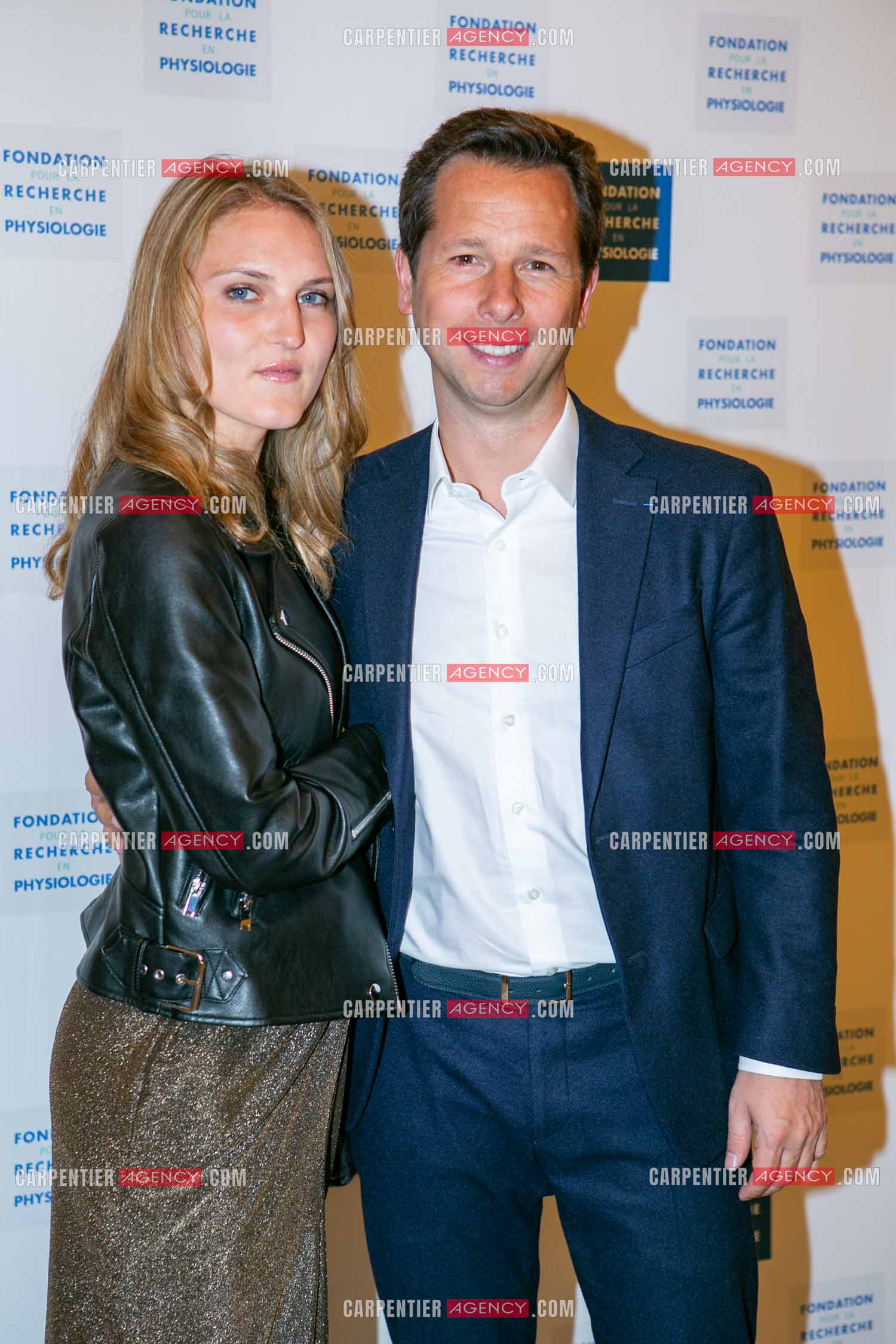 Soirée de Gala des Stéthos d'Or 2025 à l'Hôtel George V à Paris le 24 Mars 2025. Harold Parisot et sa compagne.