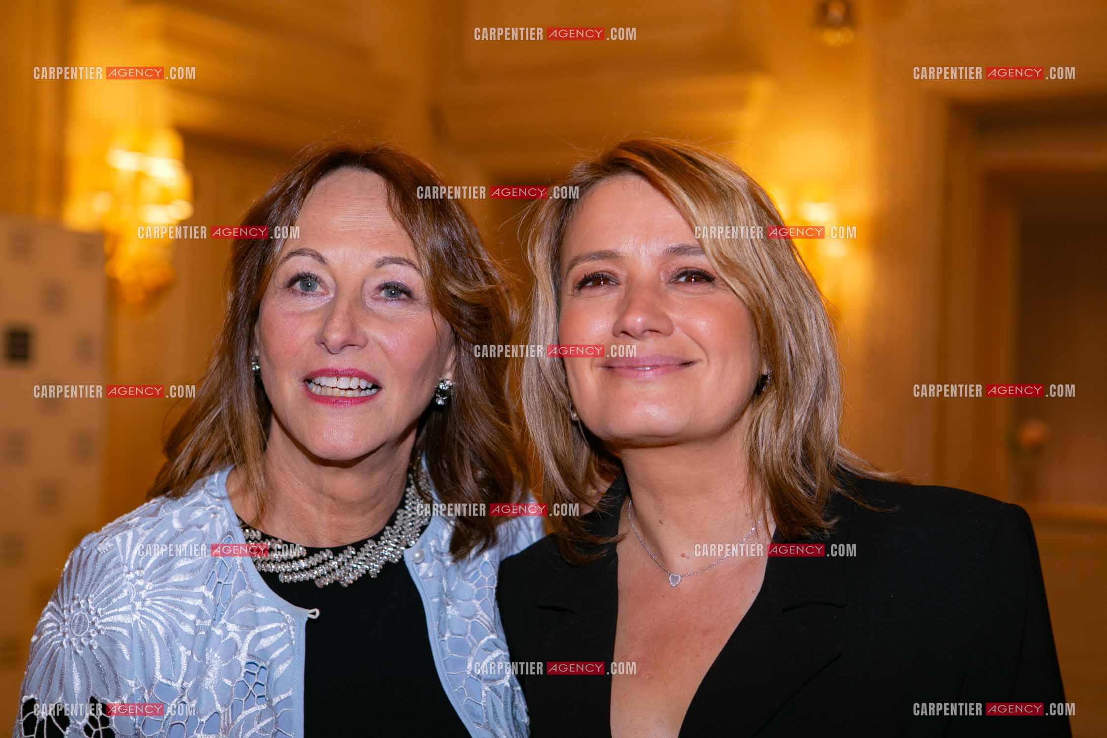 Soirée de Gala des Stéthos d'Or 2025 à l'Hôtel George V à Paris le 24 Mars 2025.  Ségolène Royal et Pascale de La Tour du Pin.