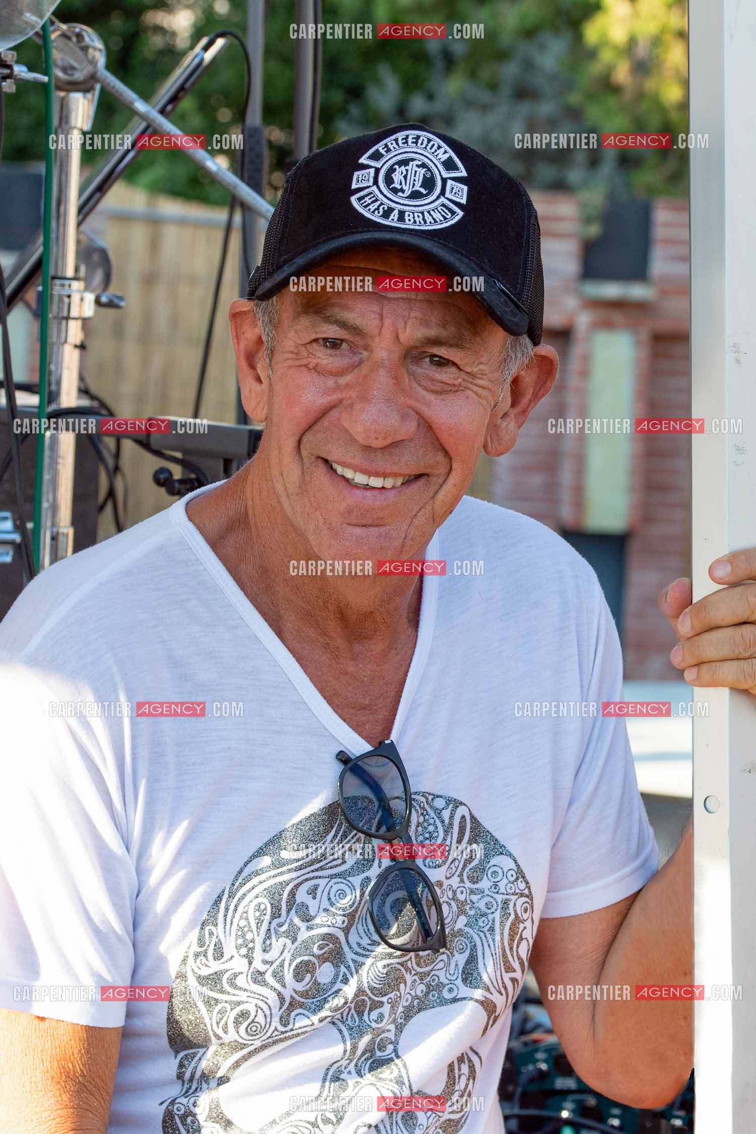 Le chanteur François Feldman  lors de sa tournée d'été 2022.   ( Exclusif )