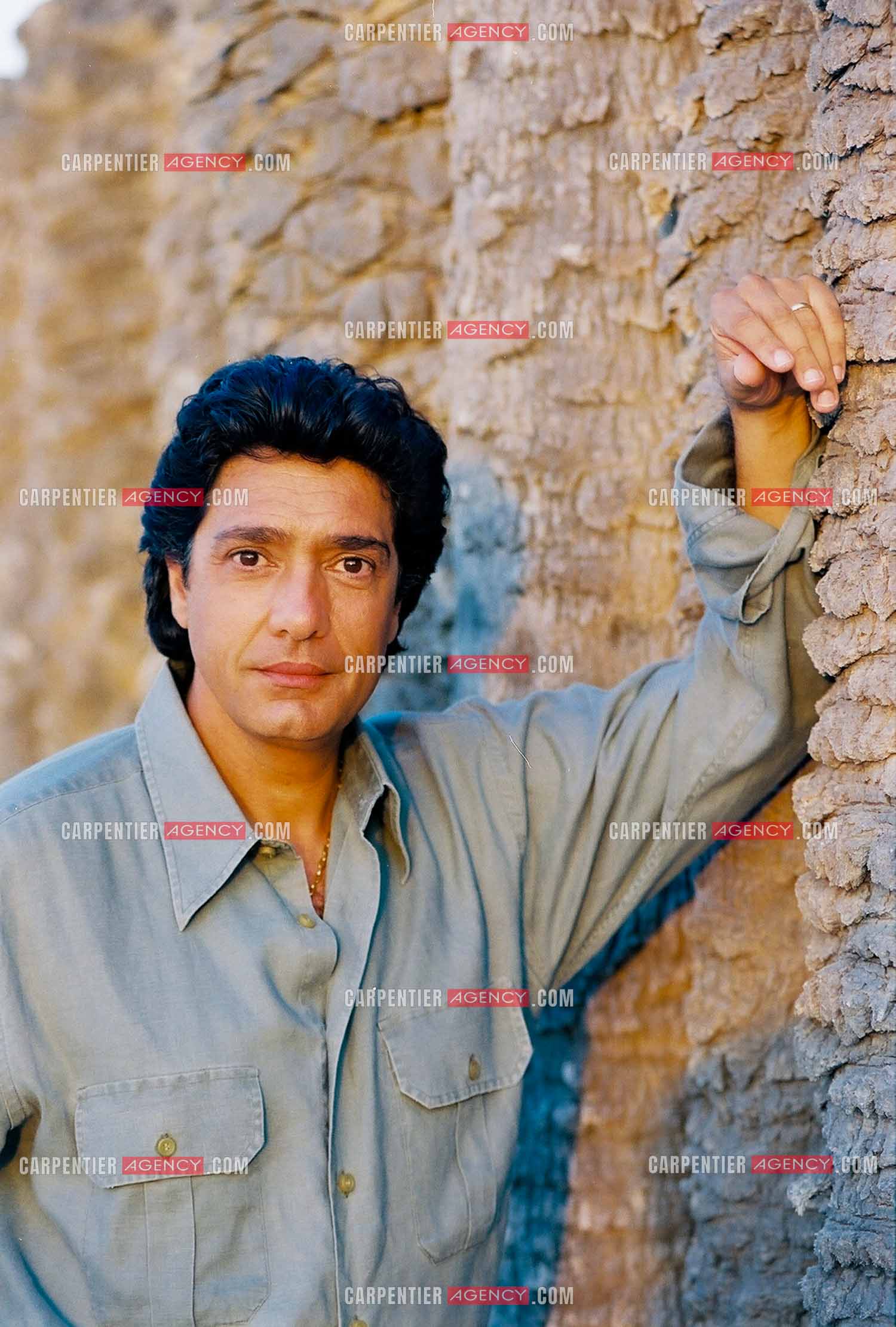 Portrait du chanteur Frédéric François à Djerba en Tunisie.  ( Exclusif )