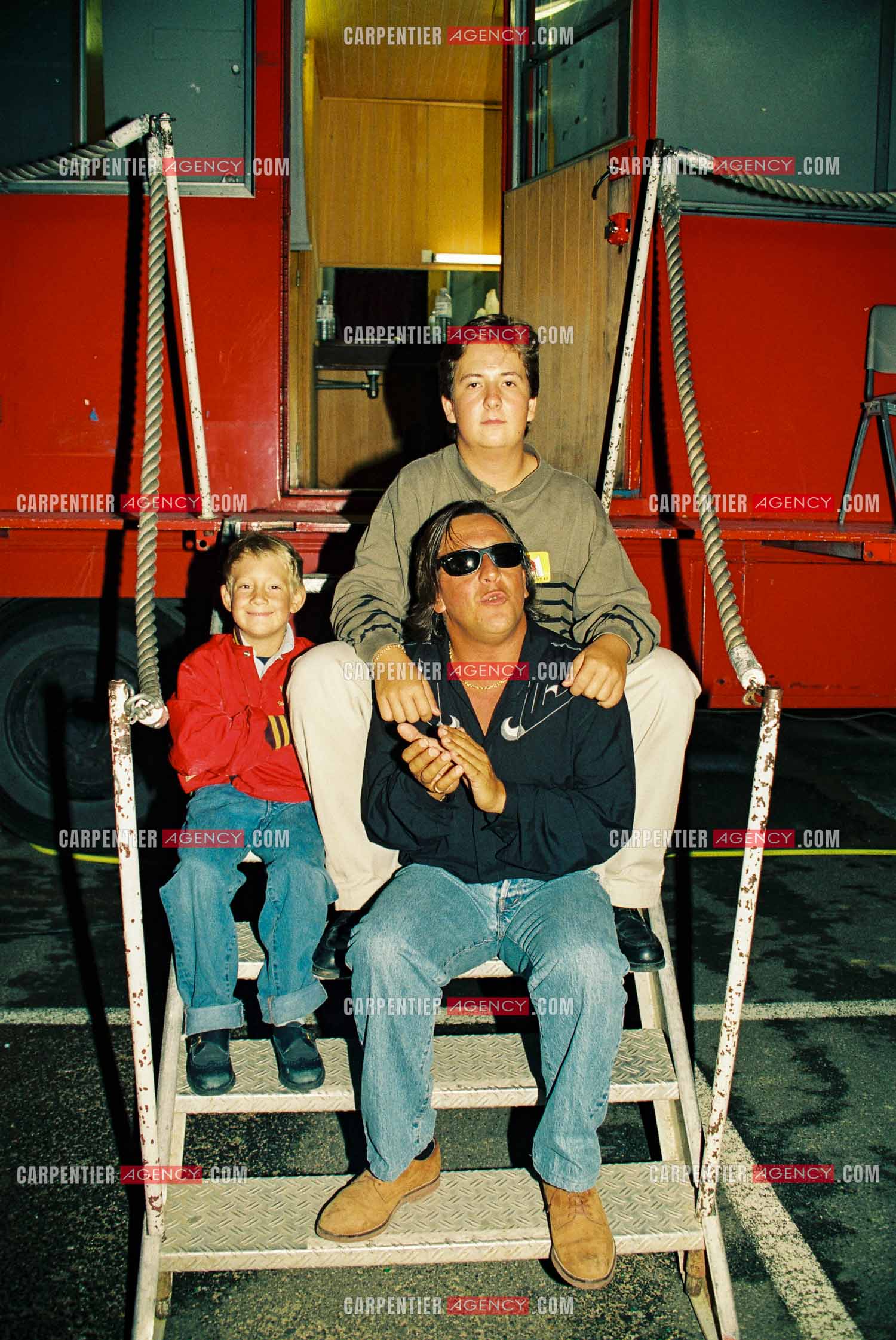 Gilbert Montagné et ses deux fils Nicolas et Éric.   ( Exclusif )