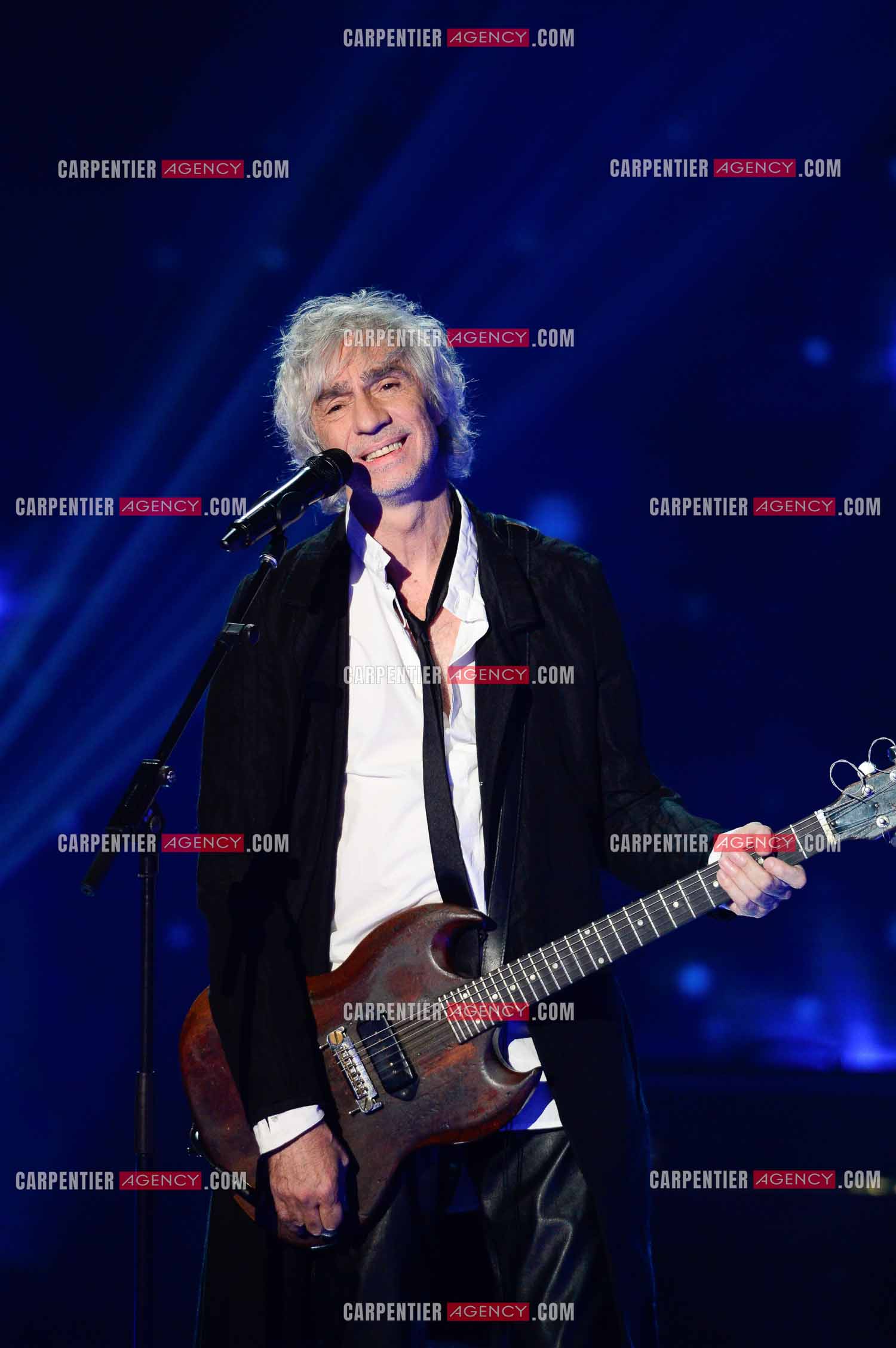 Le chanteur Louis Bertignac en concert.