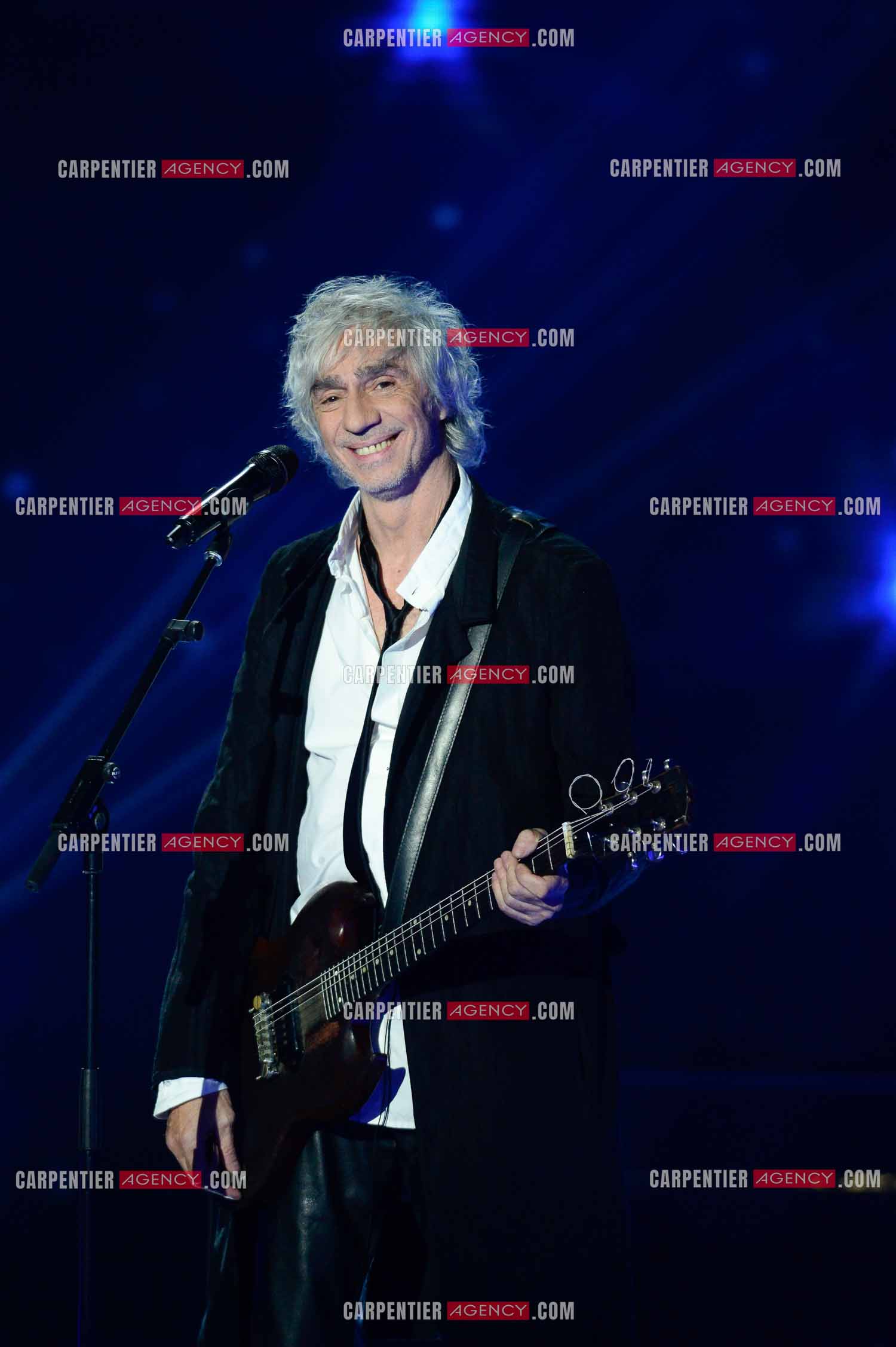 Le chanteur Louis Bertignac en concert.