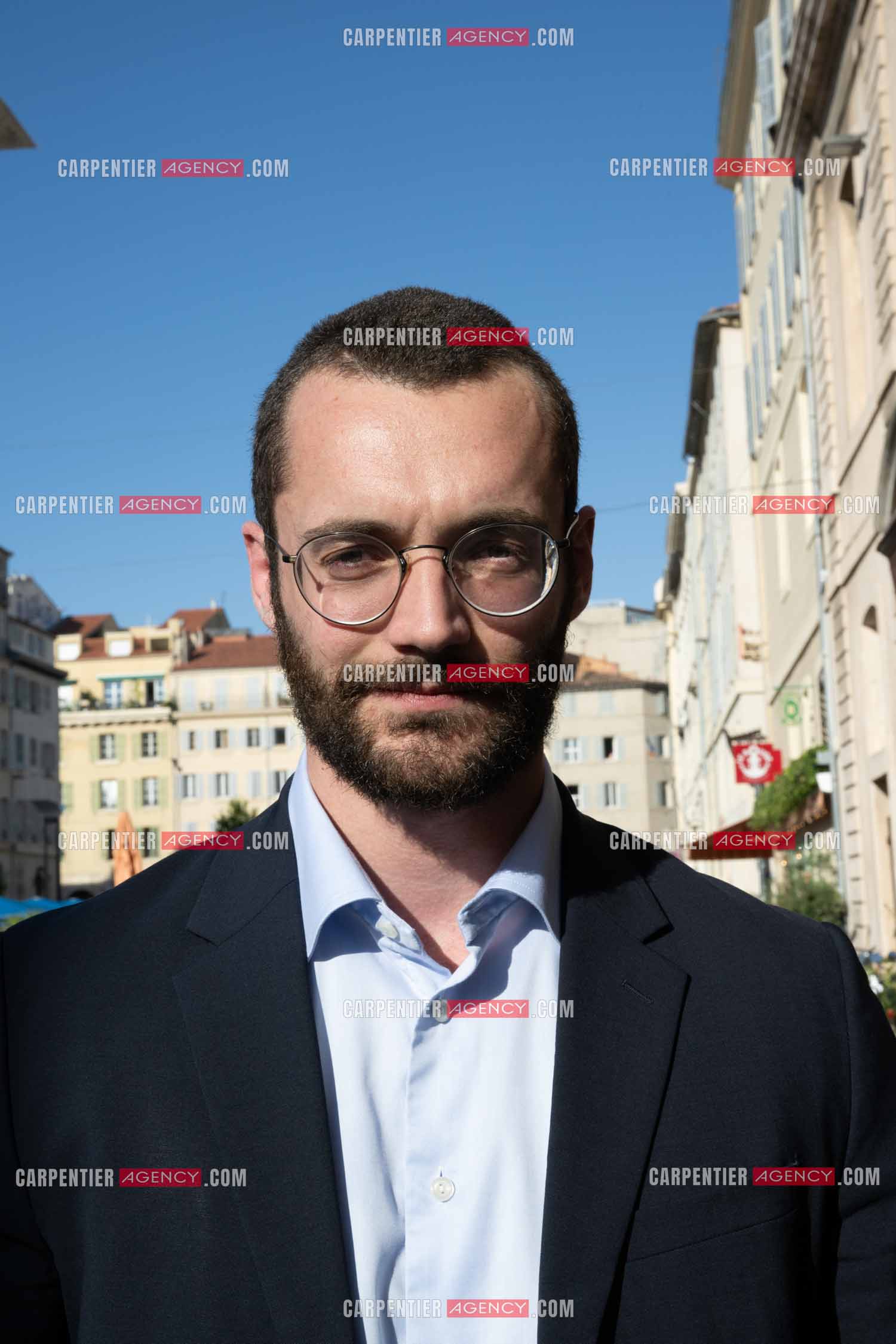 Portrait de Louis Sarkozy candidat aux élections municipales de Menton pour 2026.  ( Exclusif )