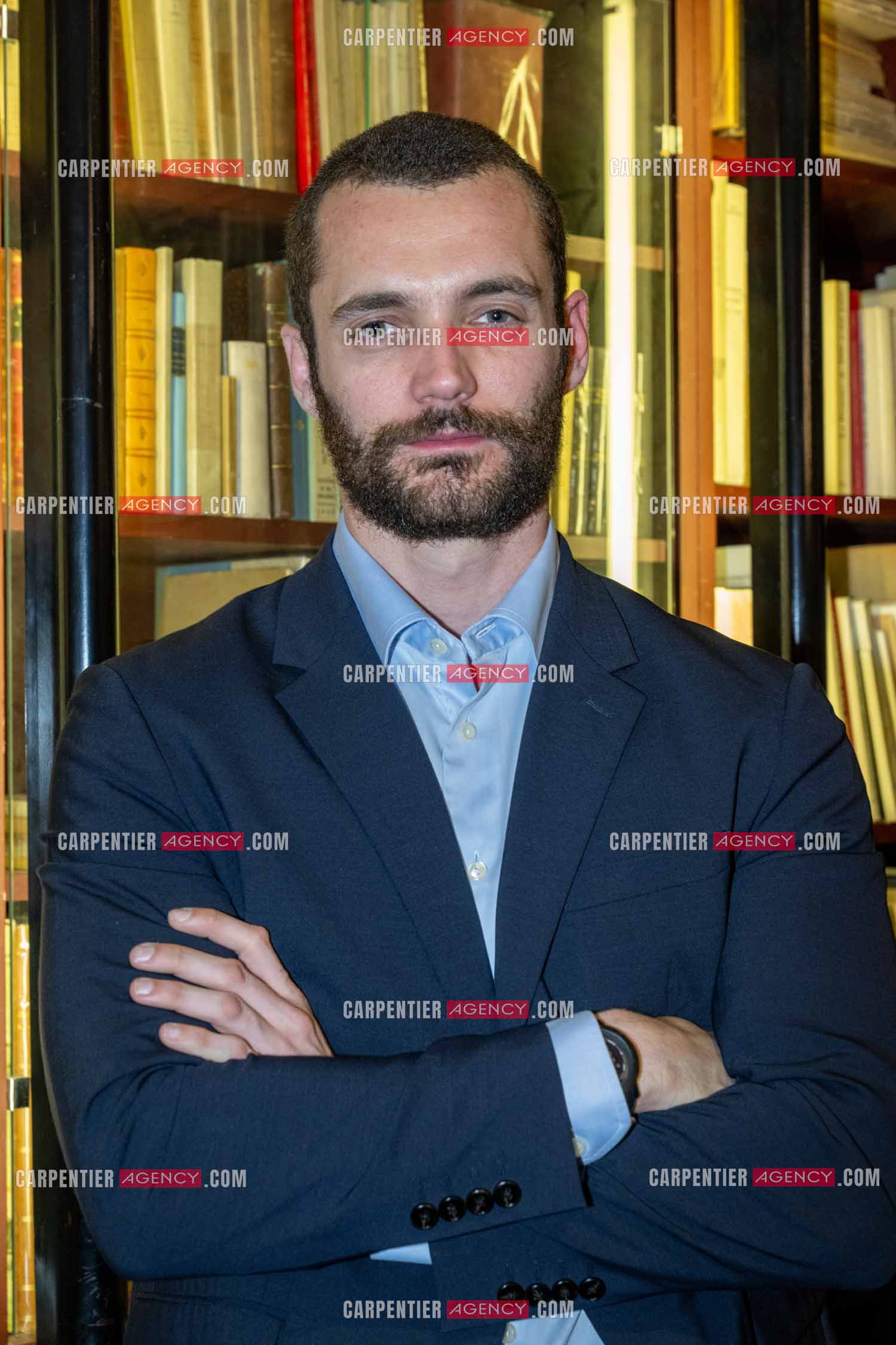 Portrait de Louis Sarkozy candidat aux élections municipales de Menton pour 2026.  ( Exclusif )