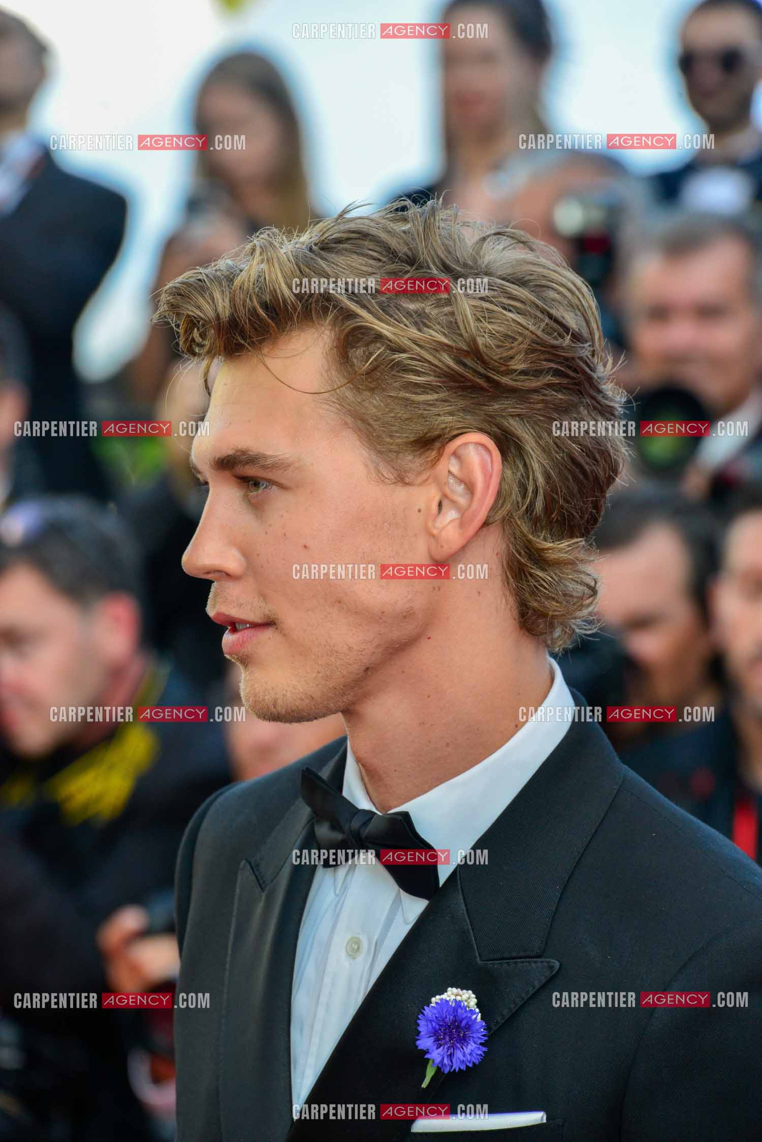 L'acteur américain Austin Butler lors du festival de Cannes pour la présentation du film “ ELVIS “ en 2022.