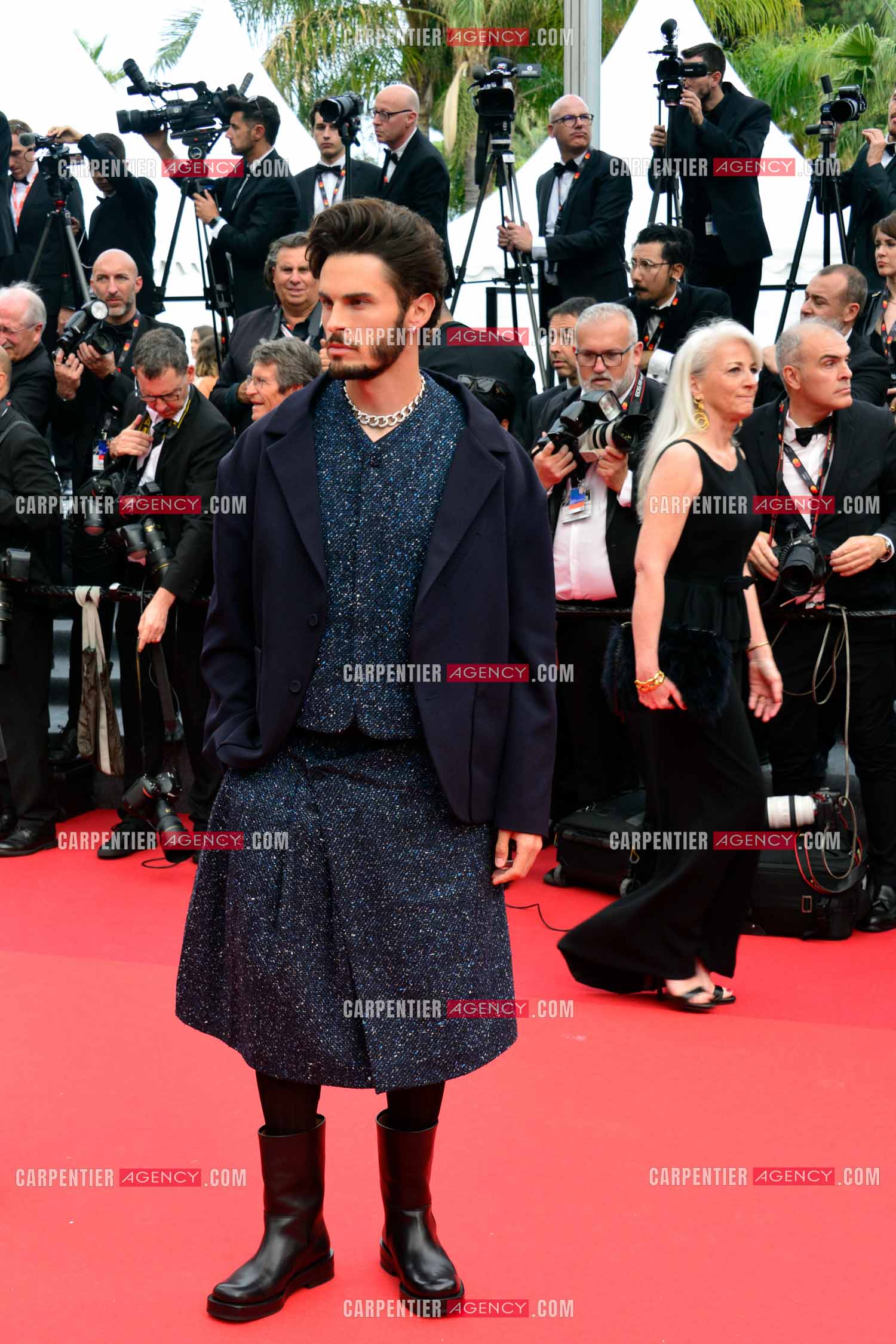 Festival de Cannes 2023. 76e édition, du 16 au 27 mai 2023 au Palais des festivals, à Cannes. Le mannequin Baptiste Giabiconi assiste à la cérémonie d'ouverture et à la projection du film “ Jeanne du Barry “.