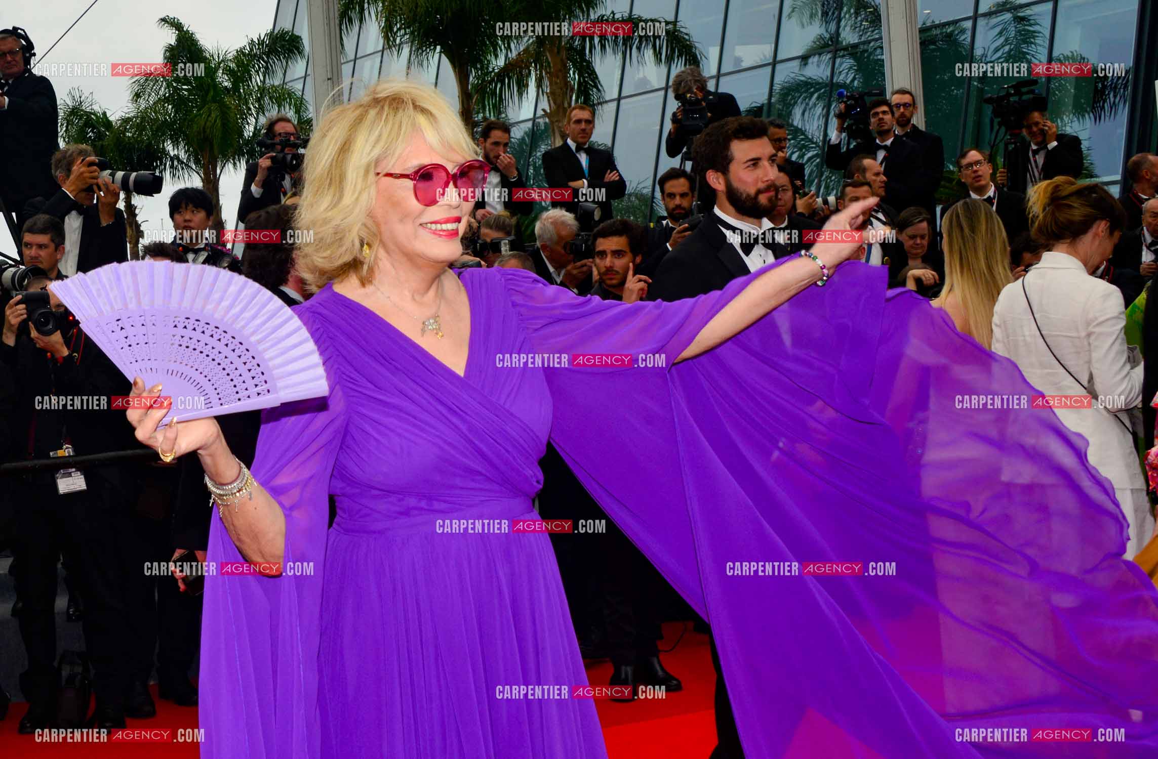 Festival de Cannes 2022. La chanteuse Amanda Lear.