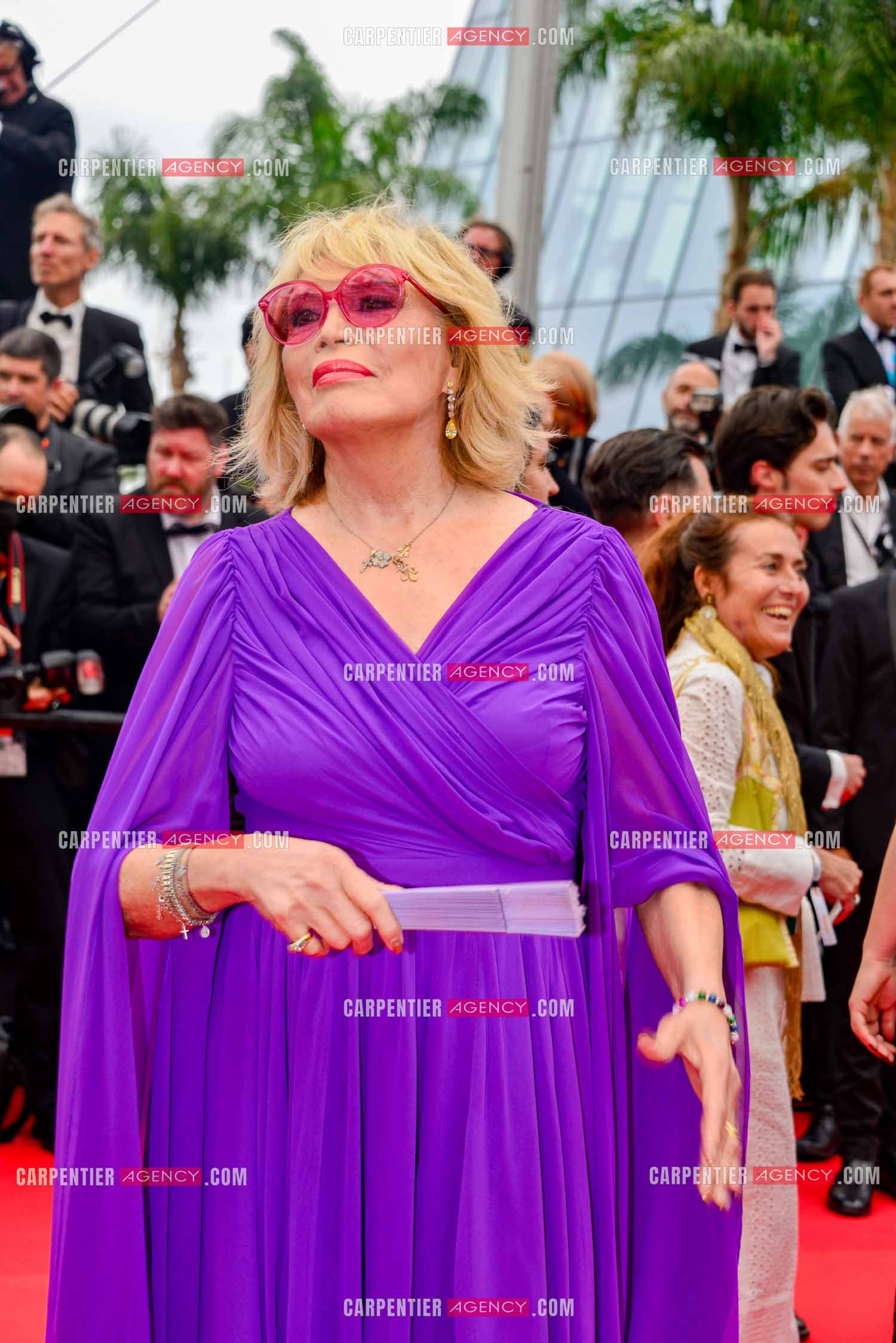 Festival de Cannes 2022. La chanteuse Amanda Lear.
