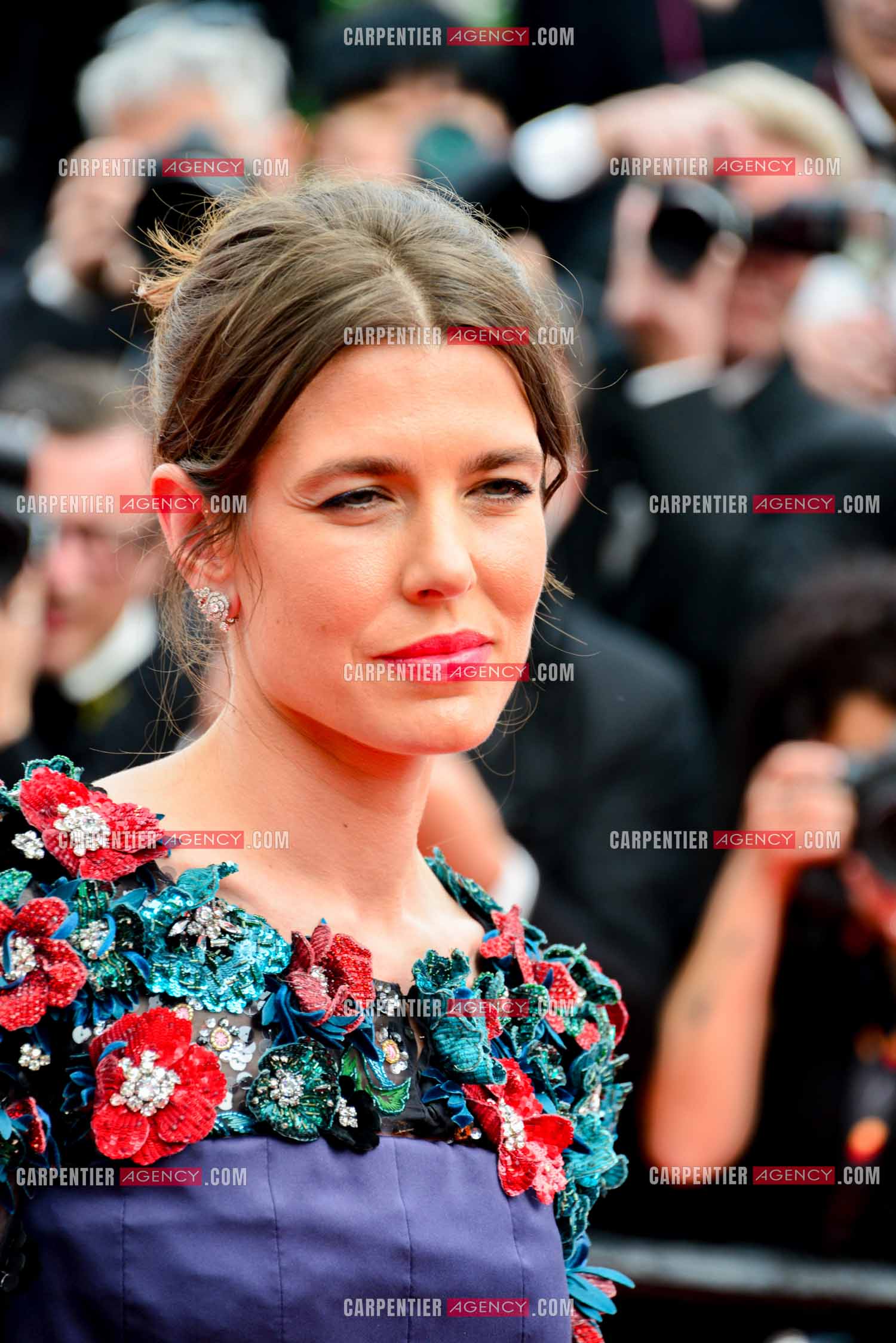 Festival de Cannes 2023. 76e édition, du 16 au 27 mai 2023 au Palais des festivals, à Cannes. Charlotte Casiraghi assiste à la cérémonie d'ouverture et à la projection du film “ Jeanne du Barry “.