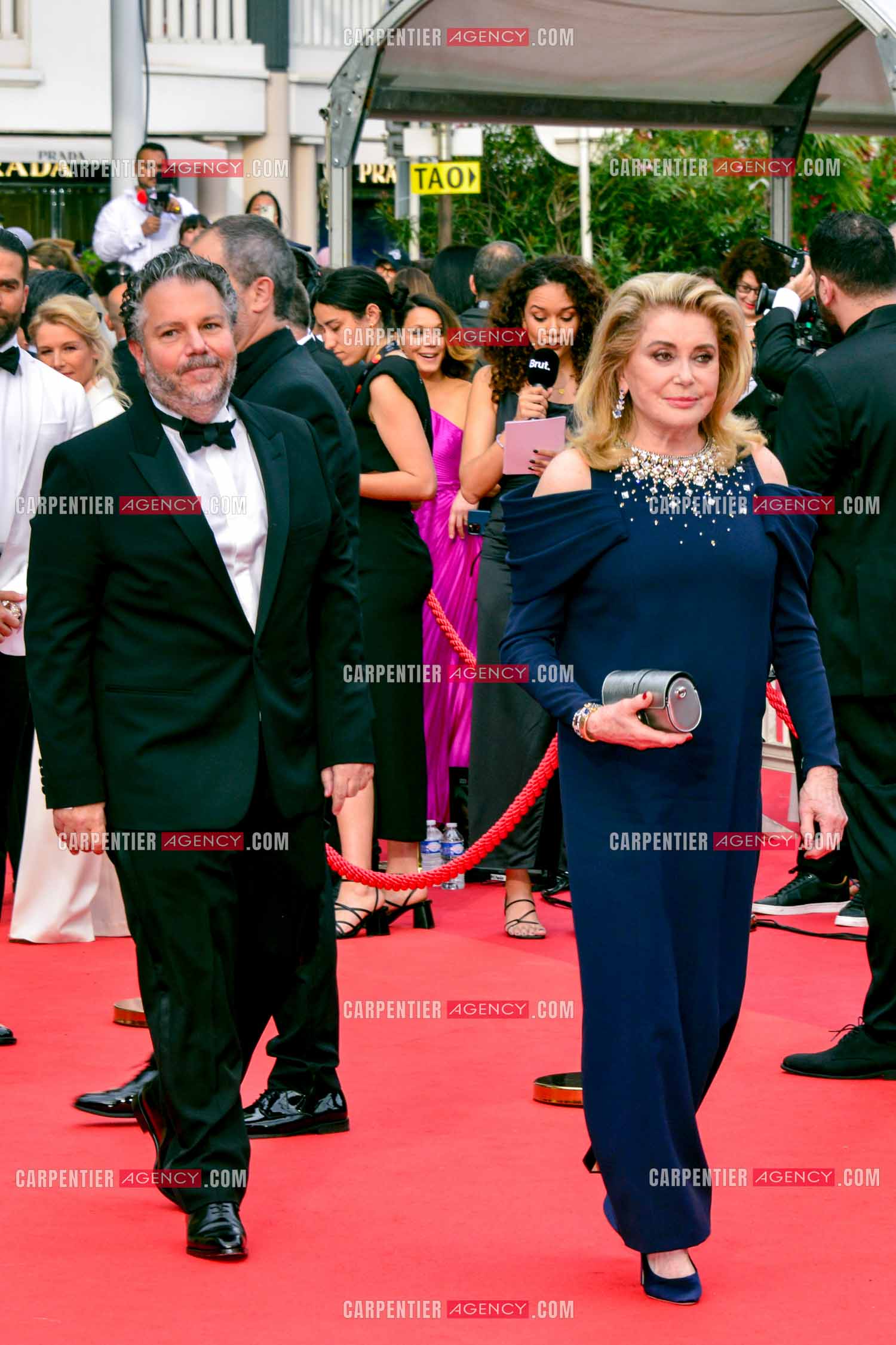 Festival de Cannes 2023. 76e édition, du 16 au 27 mai 2023 au Palais des festivals, à Cannes. L'actrice Catherine Deneuve assiste à la cérémonie d'ouverture et à la projection du film “ Jeanne du Barry “.