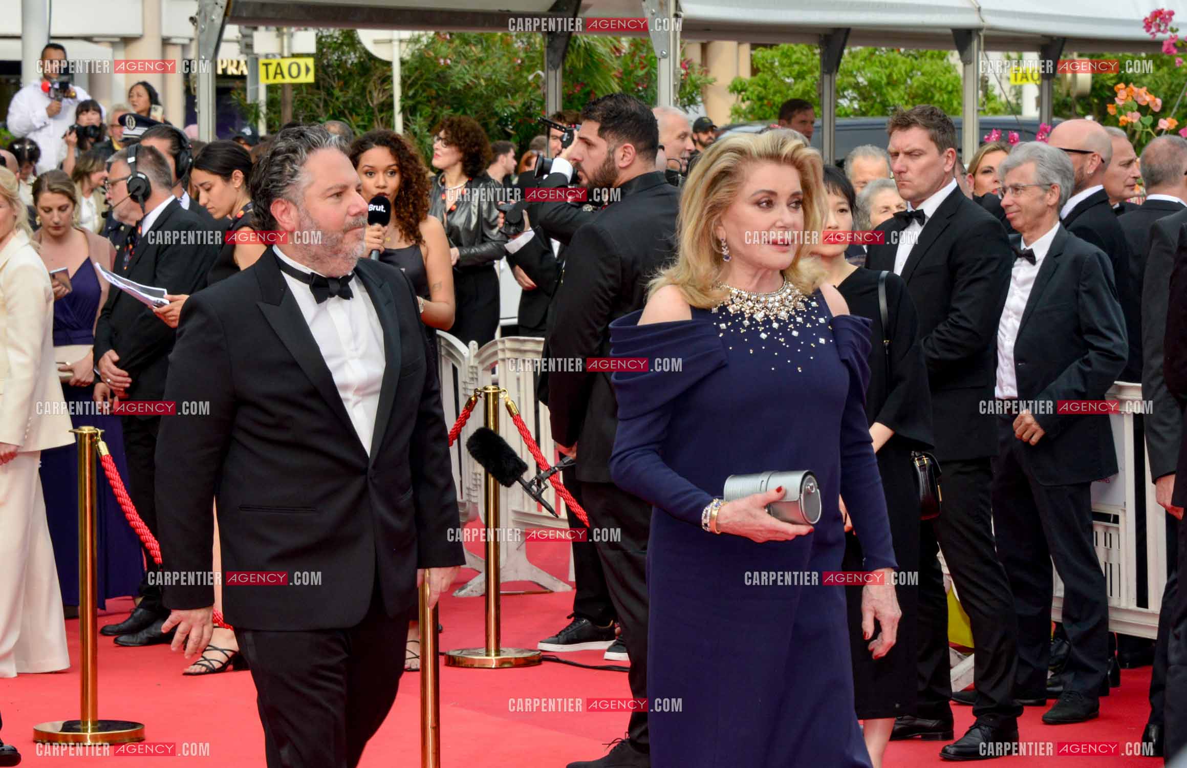 Festival de Cannes 2023. 76e édition, du 16 au 27 mai 2023 au Palais des festivals, à Cannes. L'actrice Catherine Deneuve assiste à la cérémonie d'ouverture et à la projection du film “ Jeanne du Barry “.