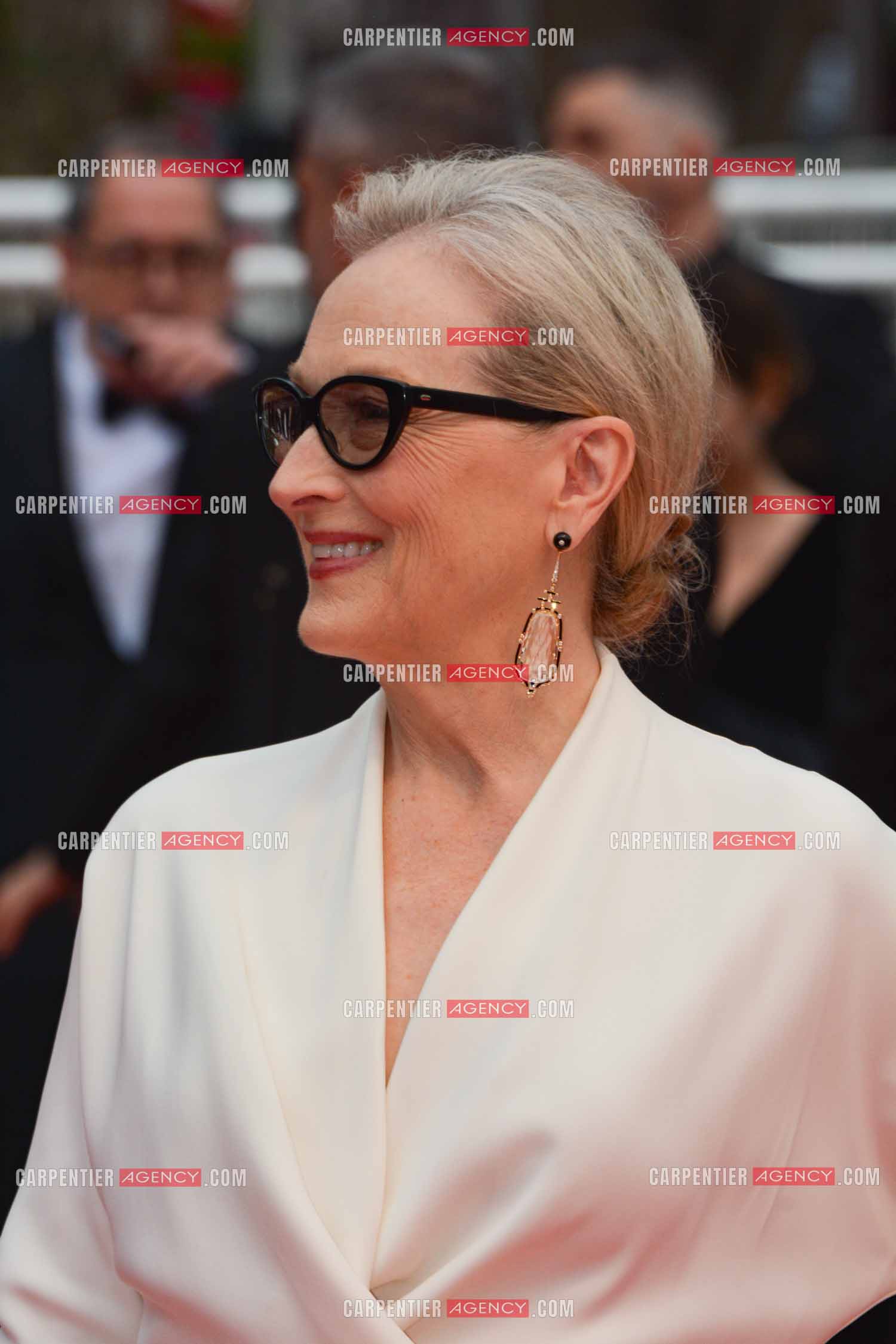 Ouverture du 77ème Festival de Cannes du 14 au 25 mai 2024. L'actrice américaine Meryl Streep sur le tapis rouge pour la cérémonie d’ouverture.