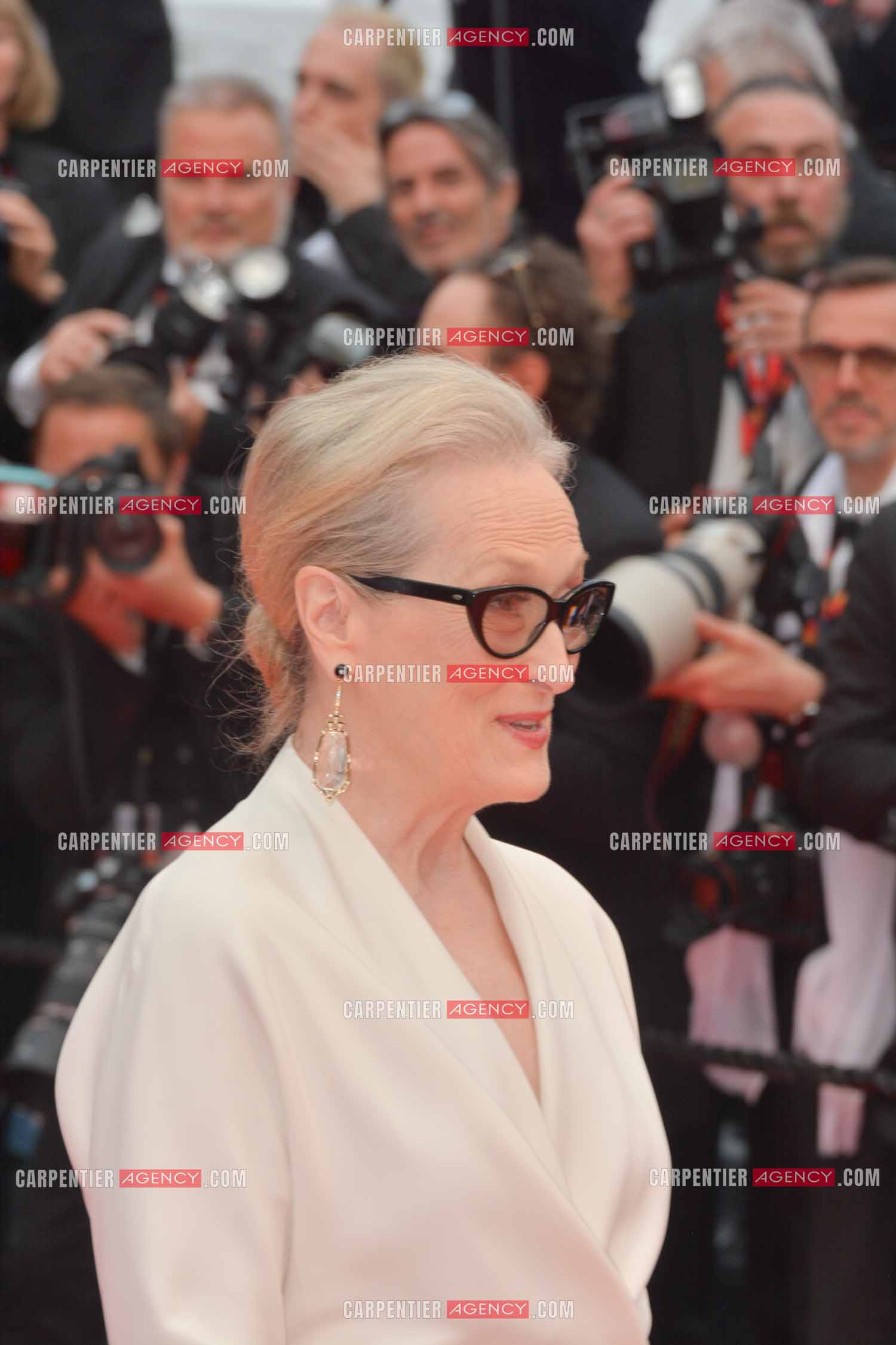 Ouverture du 77ème Festival de Cannes du 14 au 25 mai 2024. L'actrice américaine Meryl Streep sur le tapis rouge pour la cérémonie d’ouverture.