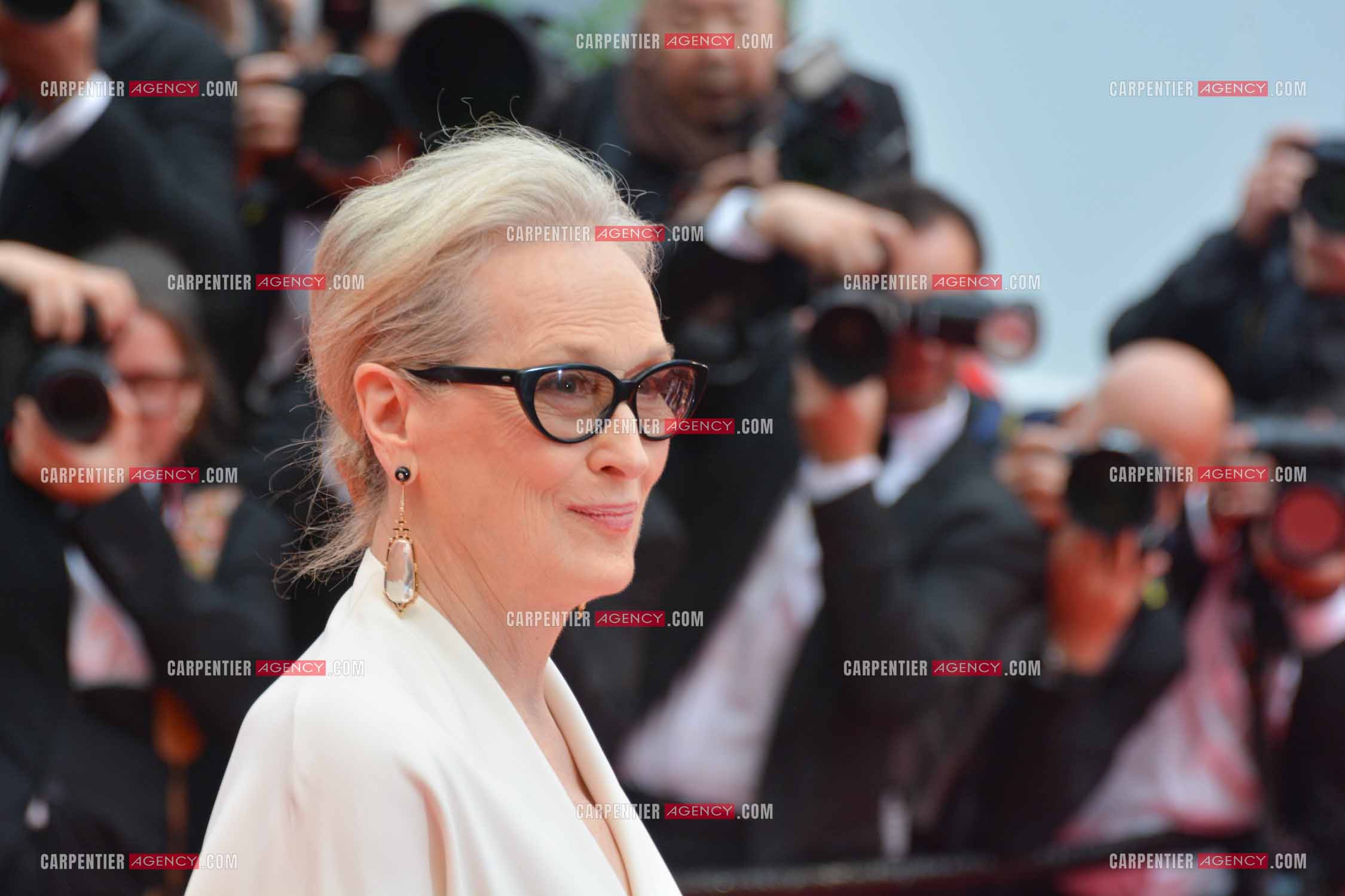 Ouverture du 77ème Festival de Cannes du 14 au 25 mai 2024. L'actrice américaine Meryl Streep sur le tapis rouge pour la cérémonie d’ouverture.
