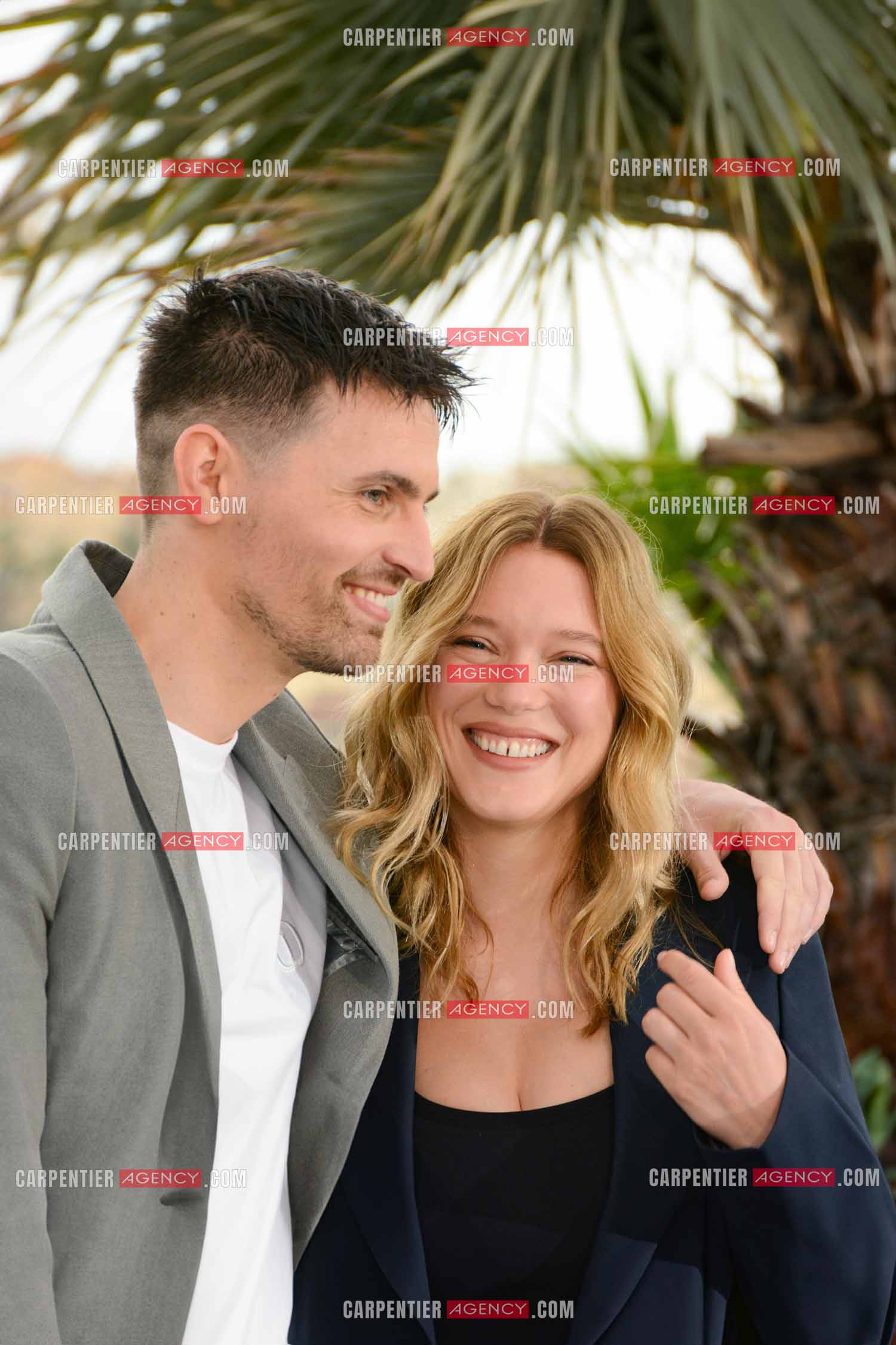 Ouverture du  77ème Festival de Cannes du 14 au 25 mai 2024. Raphael Quenard et Lea Seydoux au photocall.