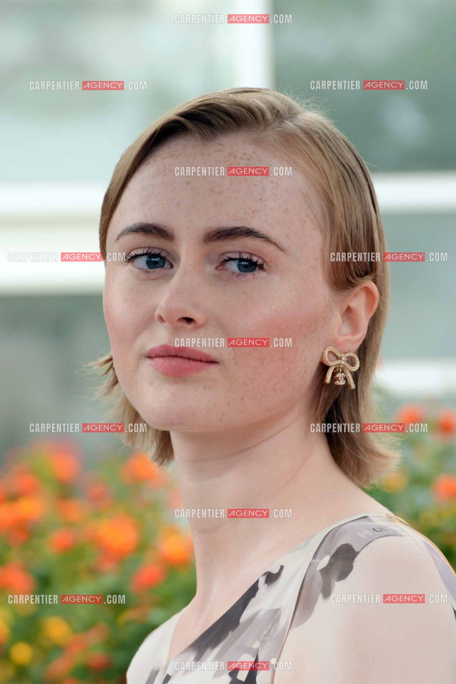 Ouverture du  77ème Festival de Cannes du 14 au 25 mai 2024. L'actrice Elín Hall lors du photocall.