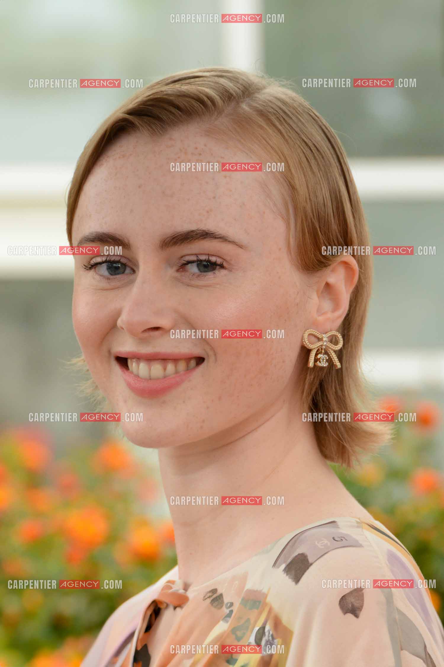 Ouverture du  77ème Festival de Cannes du 14 au 25 mai 2024. L'actrice Elín Hall lors du photocall.
