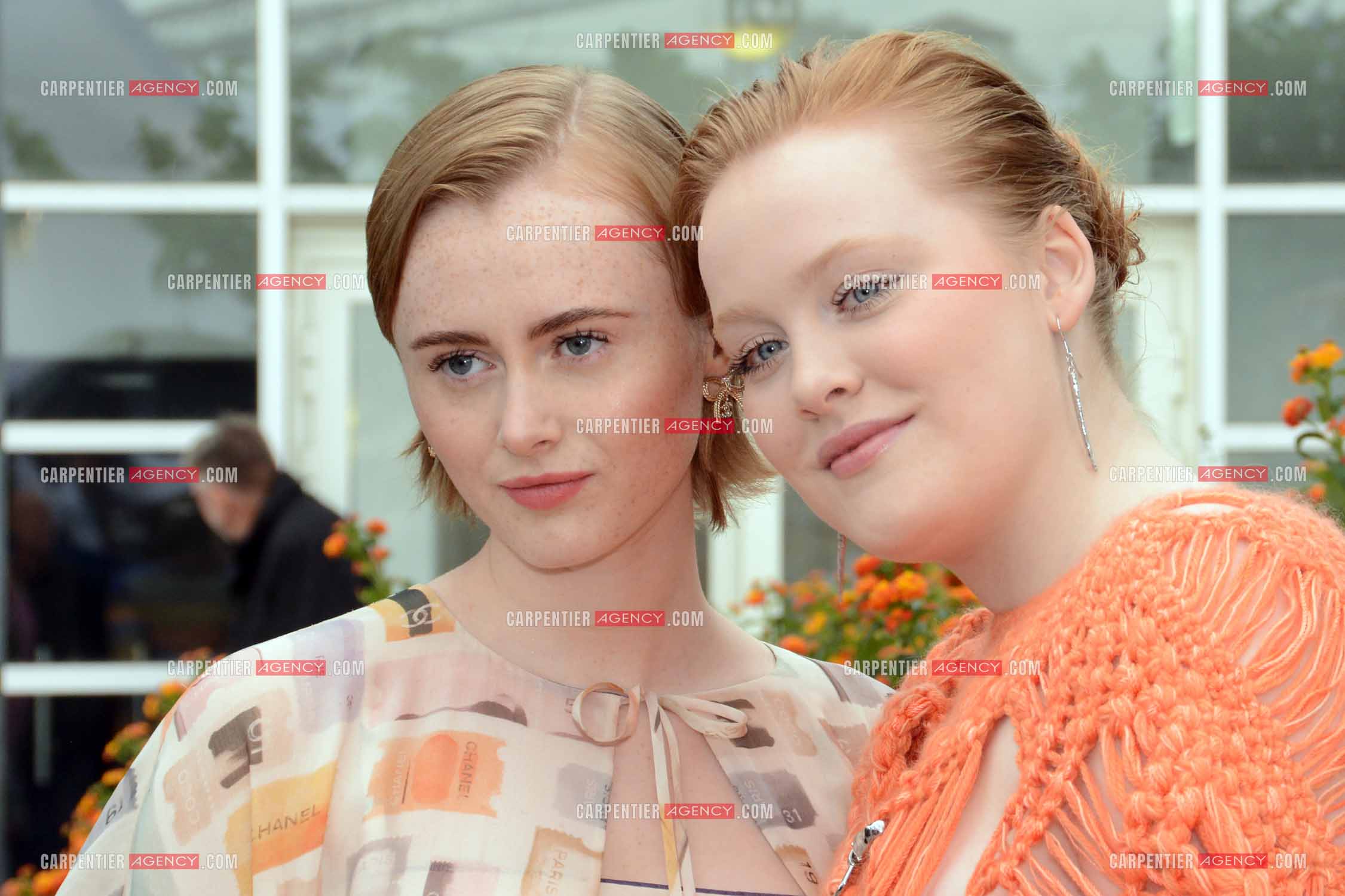 Ouverture du  77ème Festival de Cannes du 14 au 25 mai 2024. Les actrices Elín Hall et Katla Njelsdottir lors du photocall.