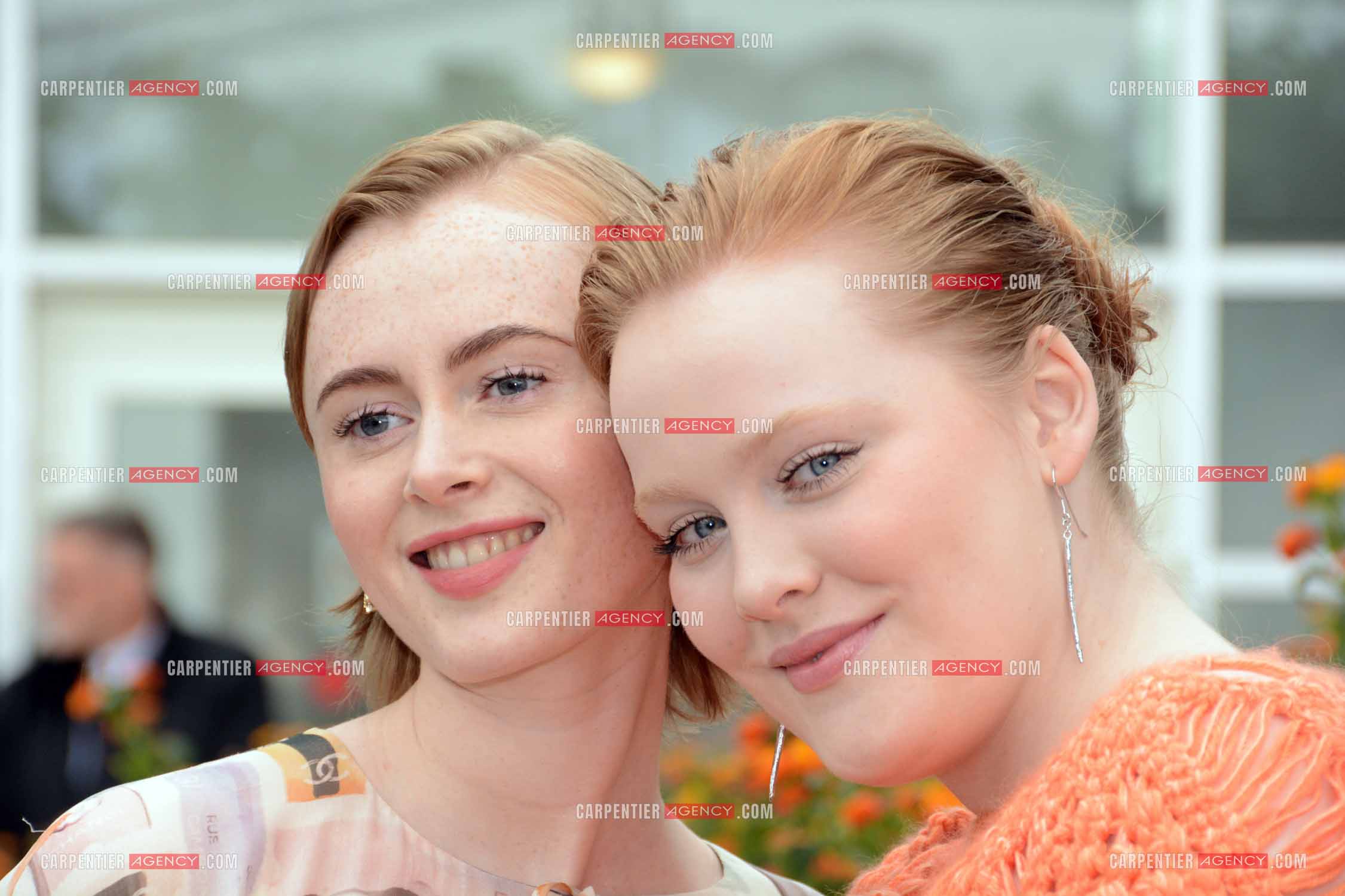 Ouverture du  77ème Festival de Cannes du 14 au 25 mai 2024. Les actrices Elín Hall et Katla Njelsdottir lors du photocall.