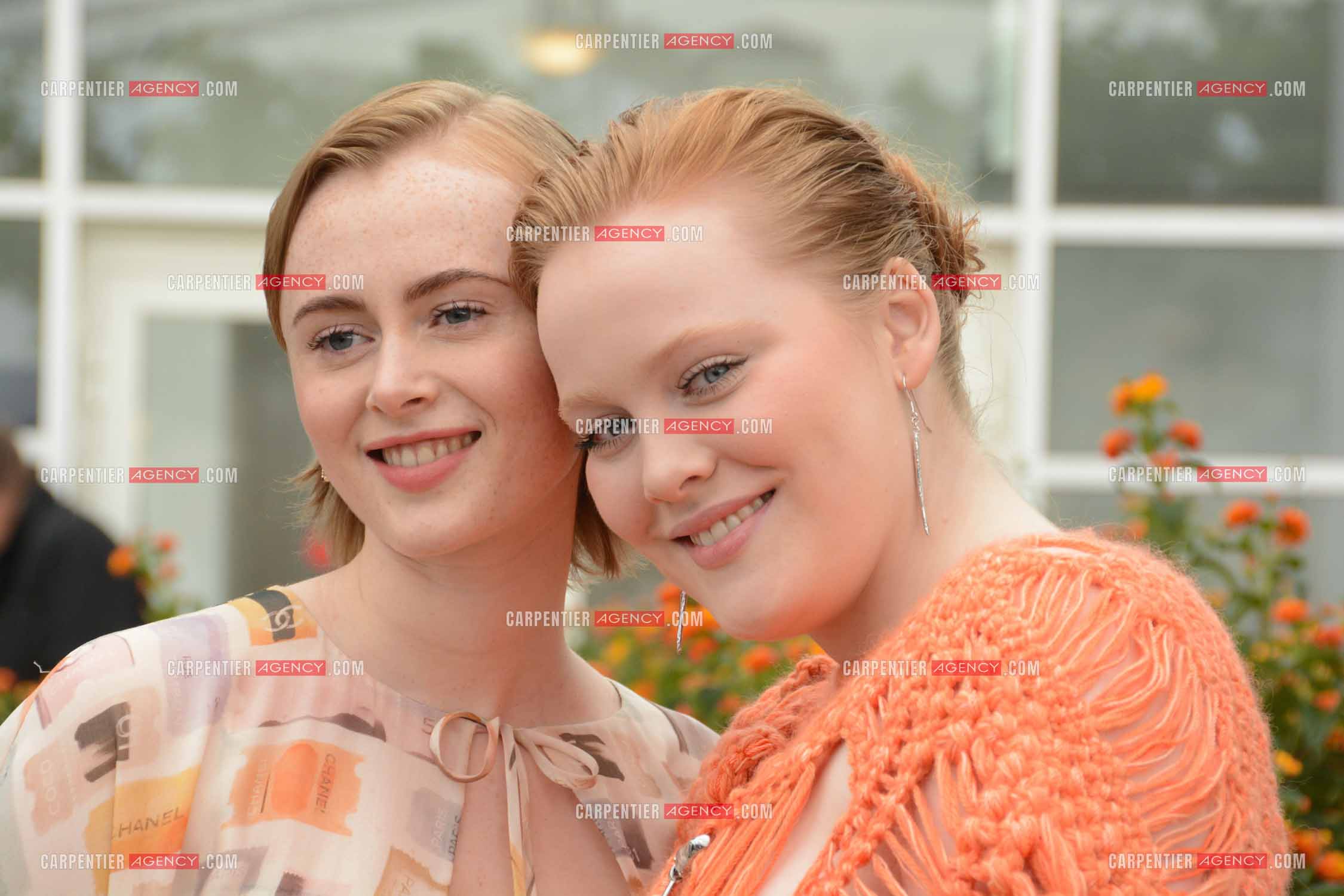 Ouverture du  77ème Festival de Cannes du 14 au 25 mai 2024. Les actrices Elín Hall et Katla Njelsdottir lors du photocall.