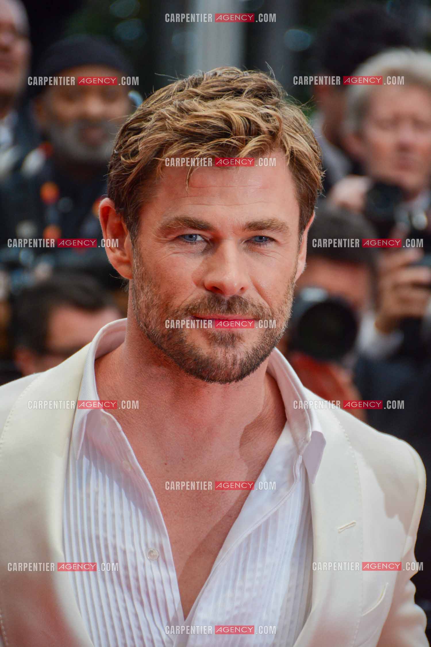 Festival de Cannes 2024. 77e édition du 14 au 25 Mai 2024. L'acteur australien Chris Hemsworth - Montée des marches “ FURIOSA “. Une saga de “ MAD MAX “.