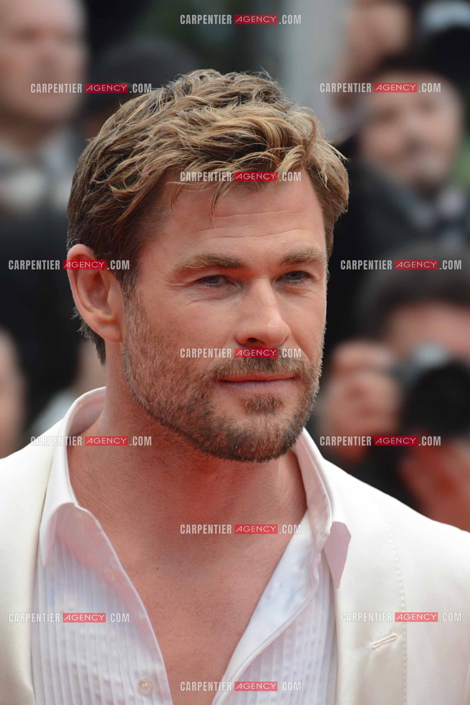 Festival de Cannes 2024. 77e édition du 14 au 25 Mai 2024. L'acteur australien Chris Hemsworth - Montée des marches “ FURIOSA “. Une saga de “ MAD MAX “.