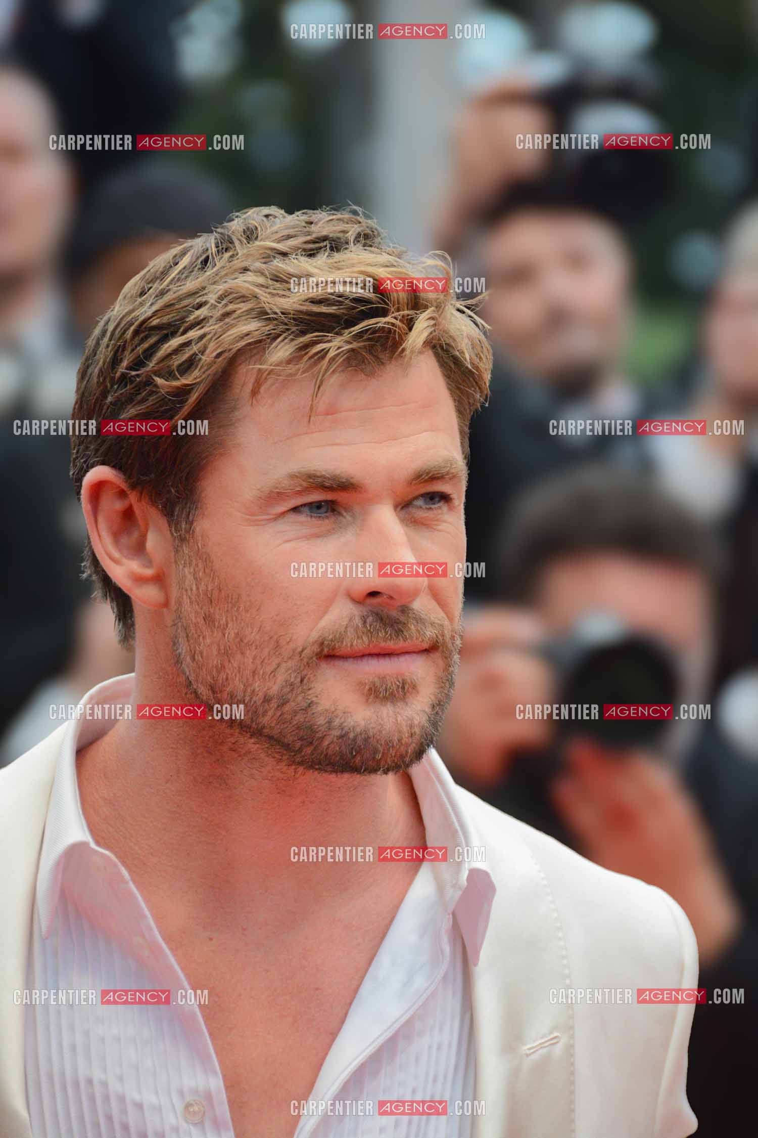 Festival de Cannes 2024. 77e édition du 14 au 25 Mai 2024. L'acteur australien Chris Hemsworth - Montée des marches “ FURIOSA “. Une saga de “ MAD MAX “.