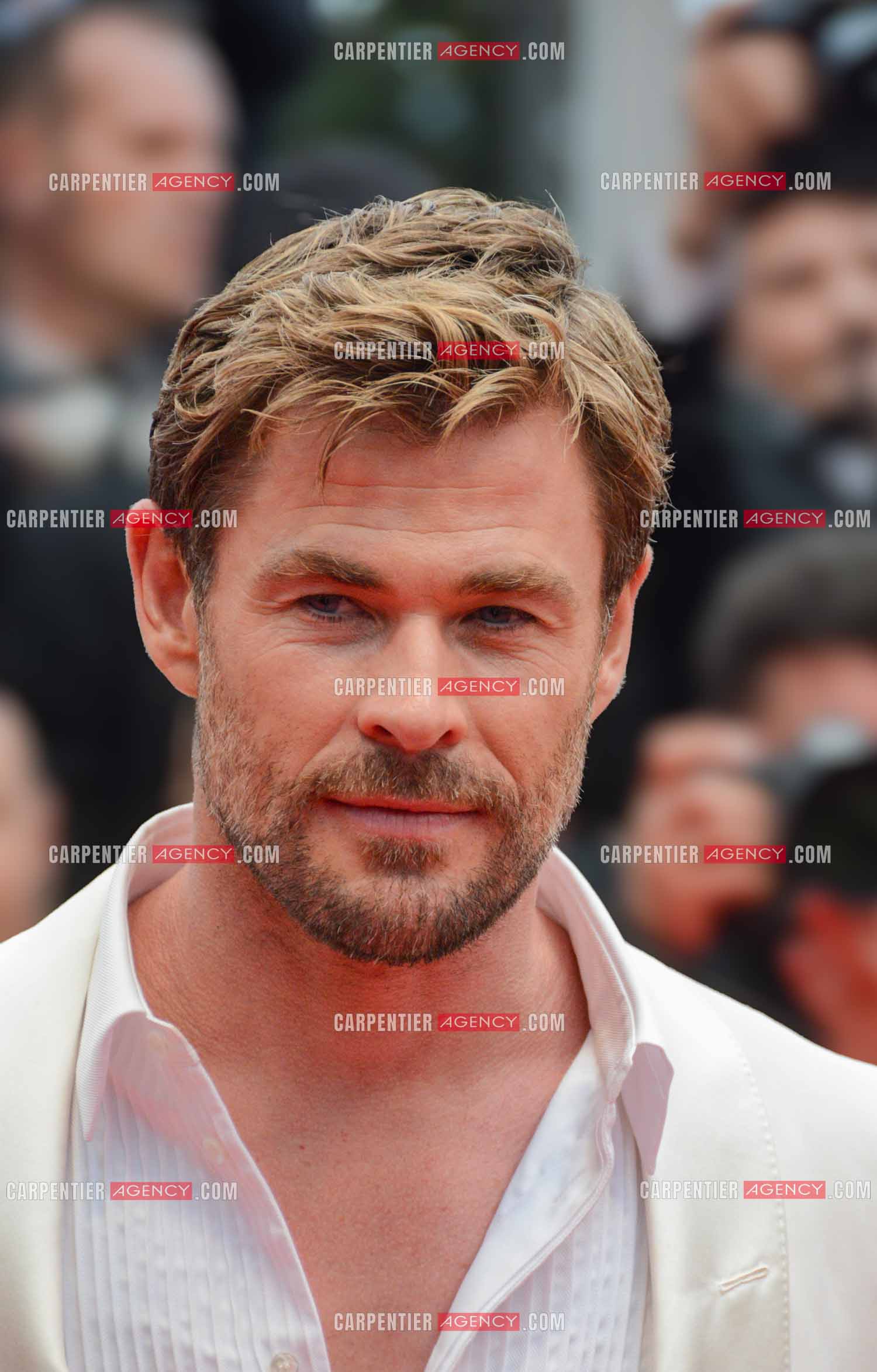 Festival de Cannes 2024. 77e édition du 14 au 25 Mai 2024. L'acteur australien Chris Hemsworth - Montée des marches “ FURIOSA “. Une saga de “ MAD MAX “.