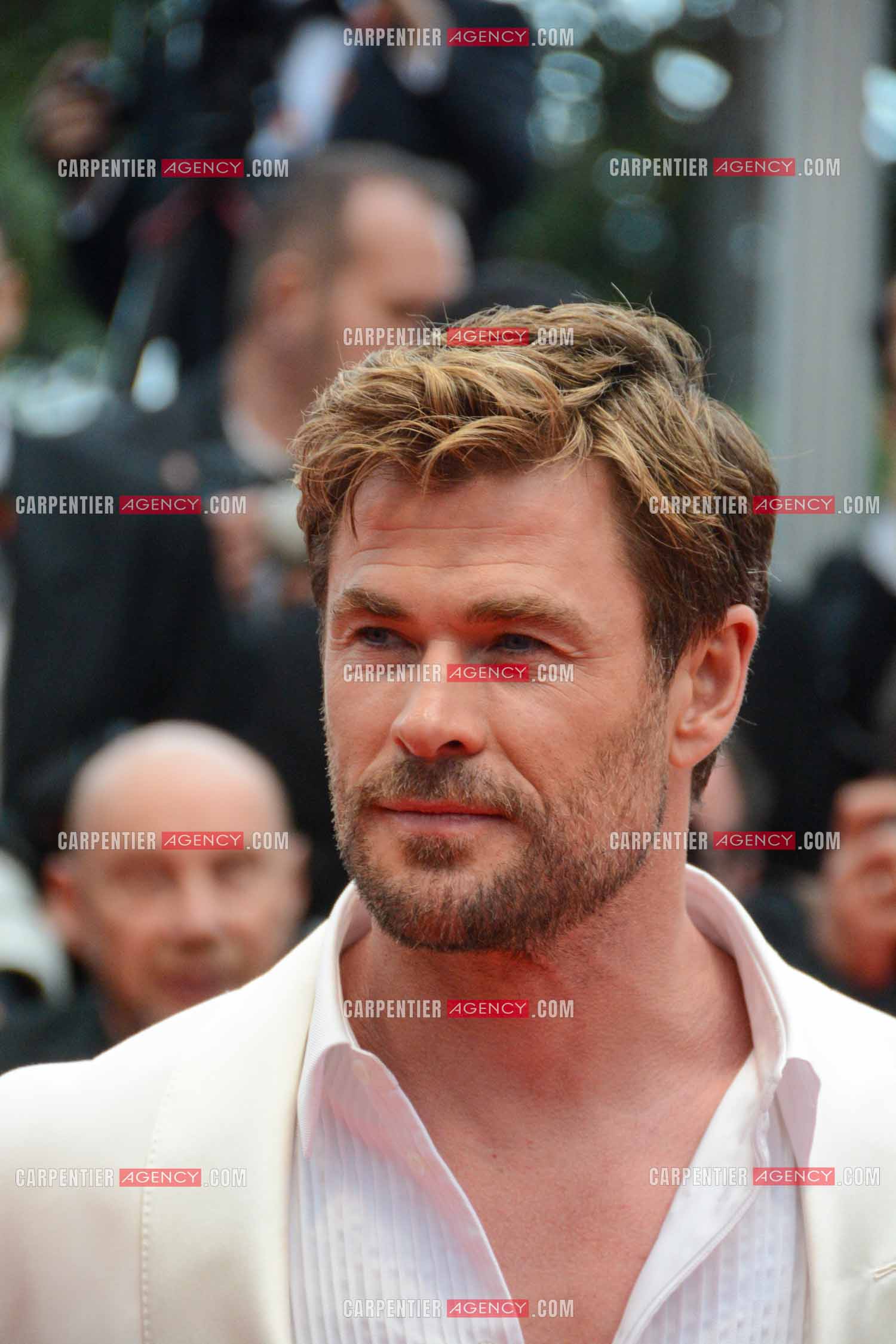 Festival de Cannes 2024. 77e édition du 14 au 25 Mai 2024. L'acteur australien Chris Hemsworth - Montée des marches “ FURIOSA “. Une saga de “ MAD MAX “.
