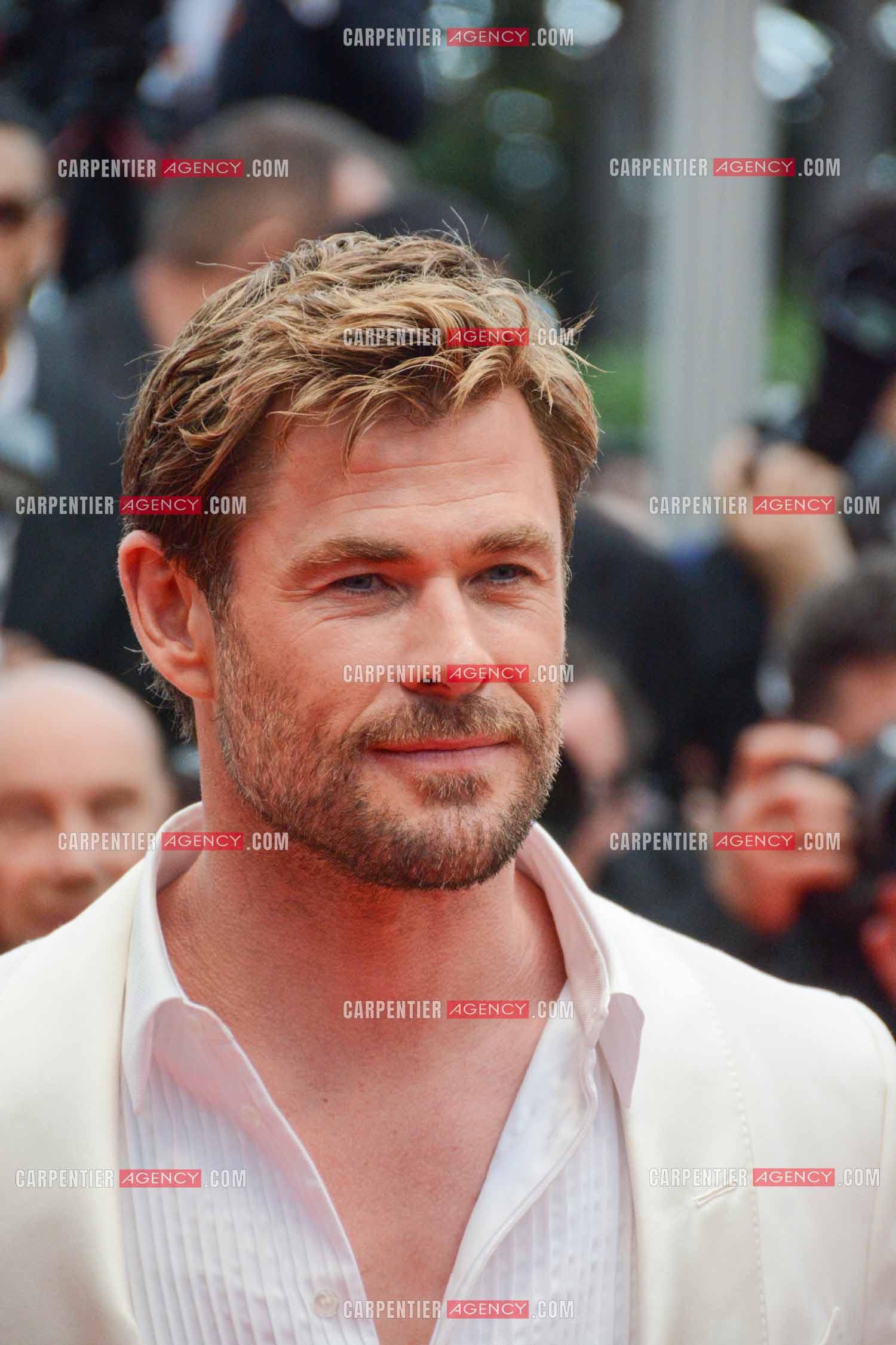 Festival de Cannes 2024. 77e édition du 14 au 25 Mai 2024. L'acteur australien Chris Hemsworth - Montée des marches “ FURIOSA “. Une saga de “ MAD MAX “.