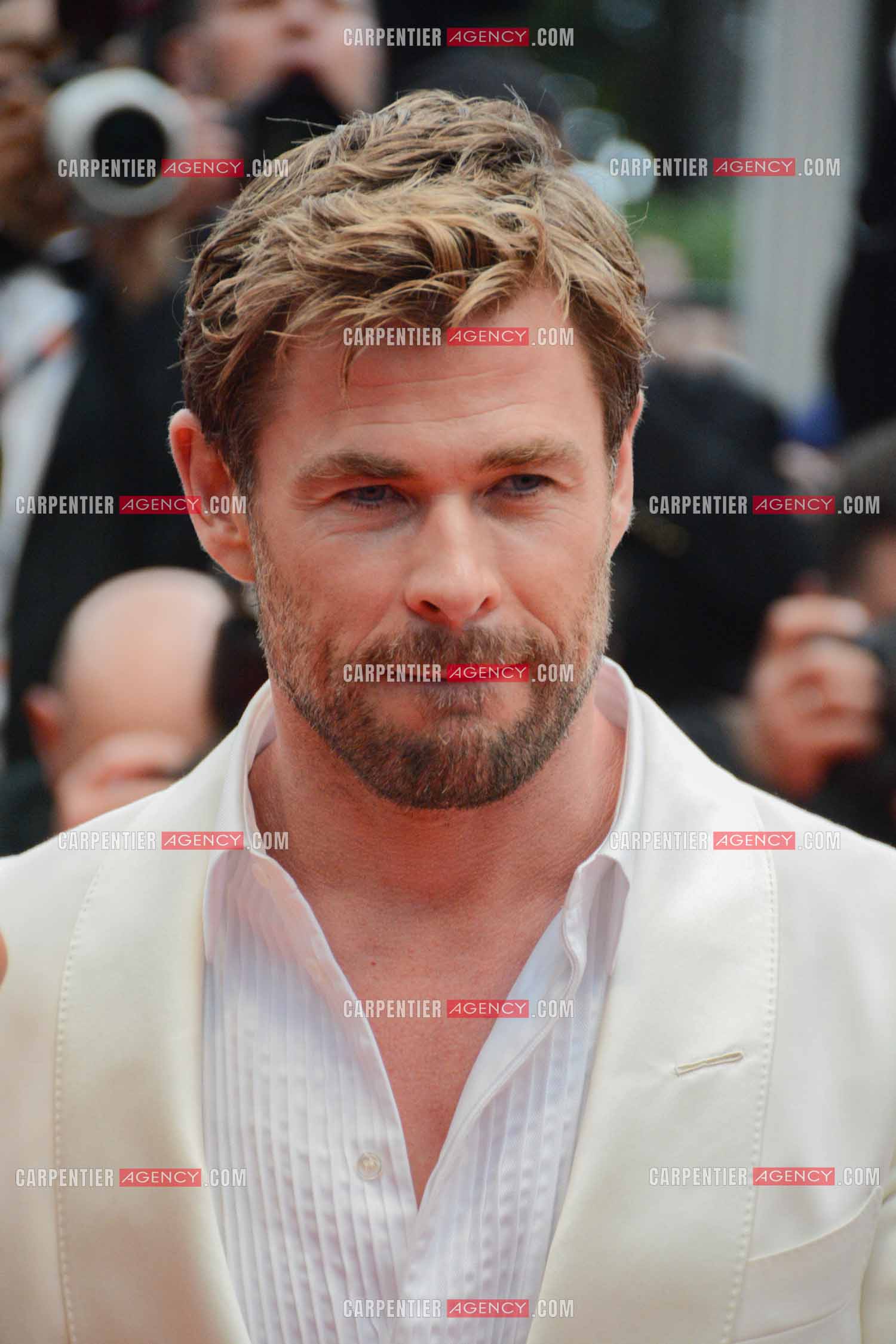 Festival de Cannes 2024. 77e édition du 14 au 25 Mai 2024. L'acteur australien Chris Hemsworth - Montée des marches “ FURIOSA “. Une saga de “ MAD MAX “.