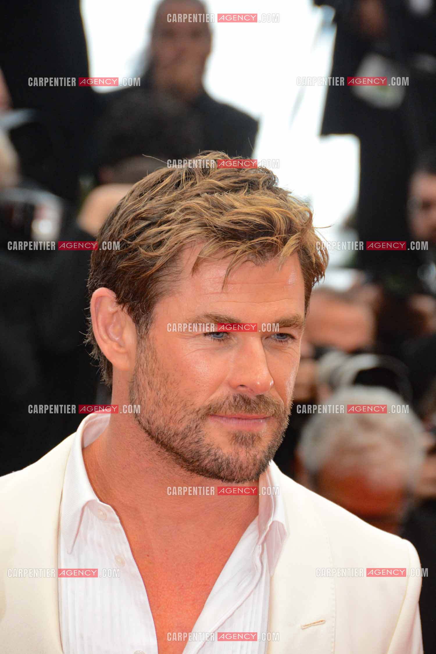 Festival de Cannes 2024. 77e édition du 14 au 25 Mai 2024. L'acteur australien Chris Hemsworth - Montée des marches “ FURIOSA “. Une saga de “ MAD MAX “.