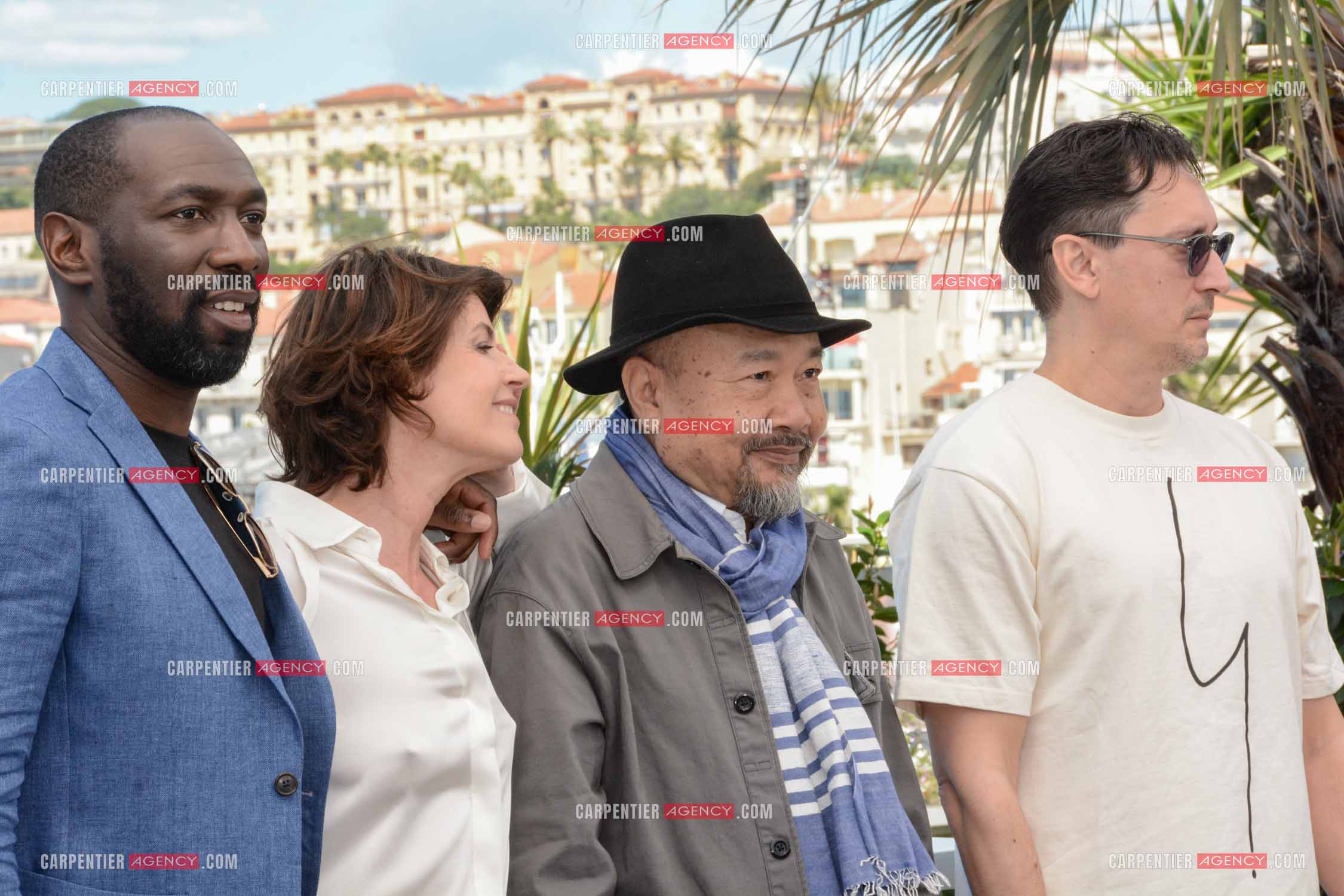 Festival de Cannes 2024. 77e édition du 14 au 25 Mai 2024. Photocall du film "Rendez-Vous Avec Pol Pot". Cyril Guéï, Irène Jacob, Rithy Panh et Grégoire Colin.
