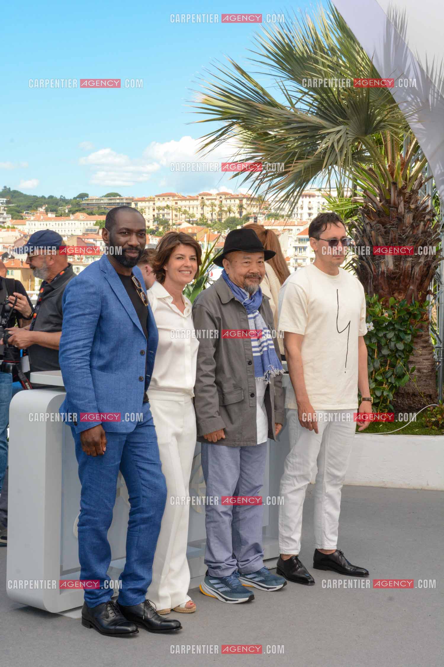 Festival de Cannes 2024. 77e édition du 14 au 25 Mai 2024. Photocall du film "Rendez-Vous Avec Pol Pot". Cyril Guéï, Irène Jacob, Rithy Panh et Grégoire Colin.