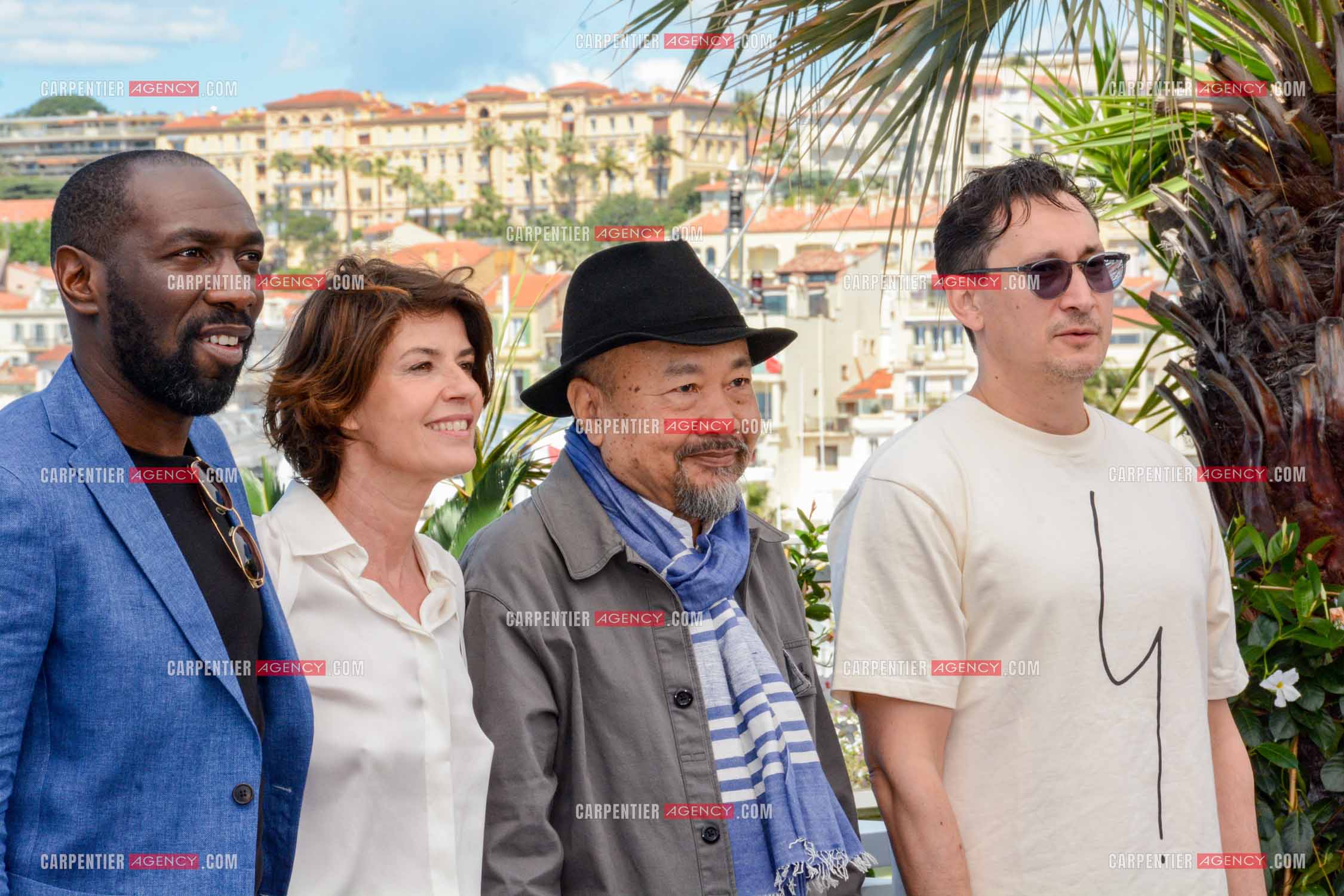 Festival de Cannes 2024. 77e édition du 14 au 25 Mai 2024. Photocall du film "Rendez-Vous Avec Pol Pot". Cyril Guéï, Irène Jacob, Rithy Panh et Grégoire Colin.