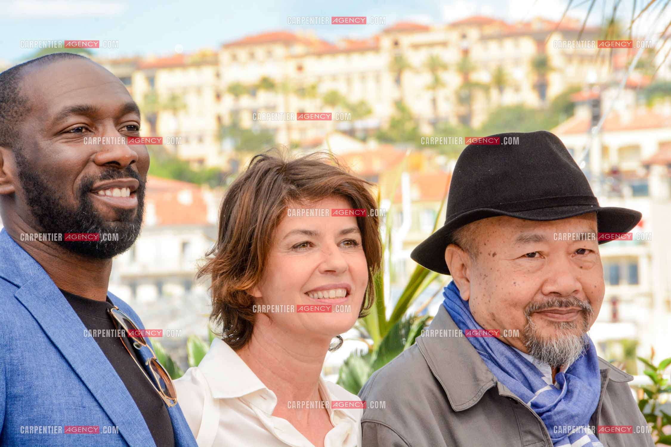 Festival de Cannes 2024. 77e édition du 14 au 25 Mai 2024. Photocall du film "Rendez-Vous Avec Pol Pot". Cyril Guéï, Irène Jacob et Rithy Panh.