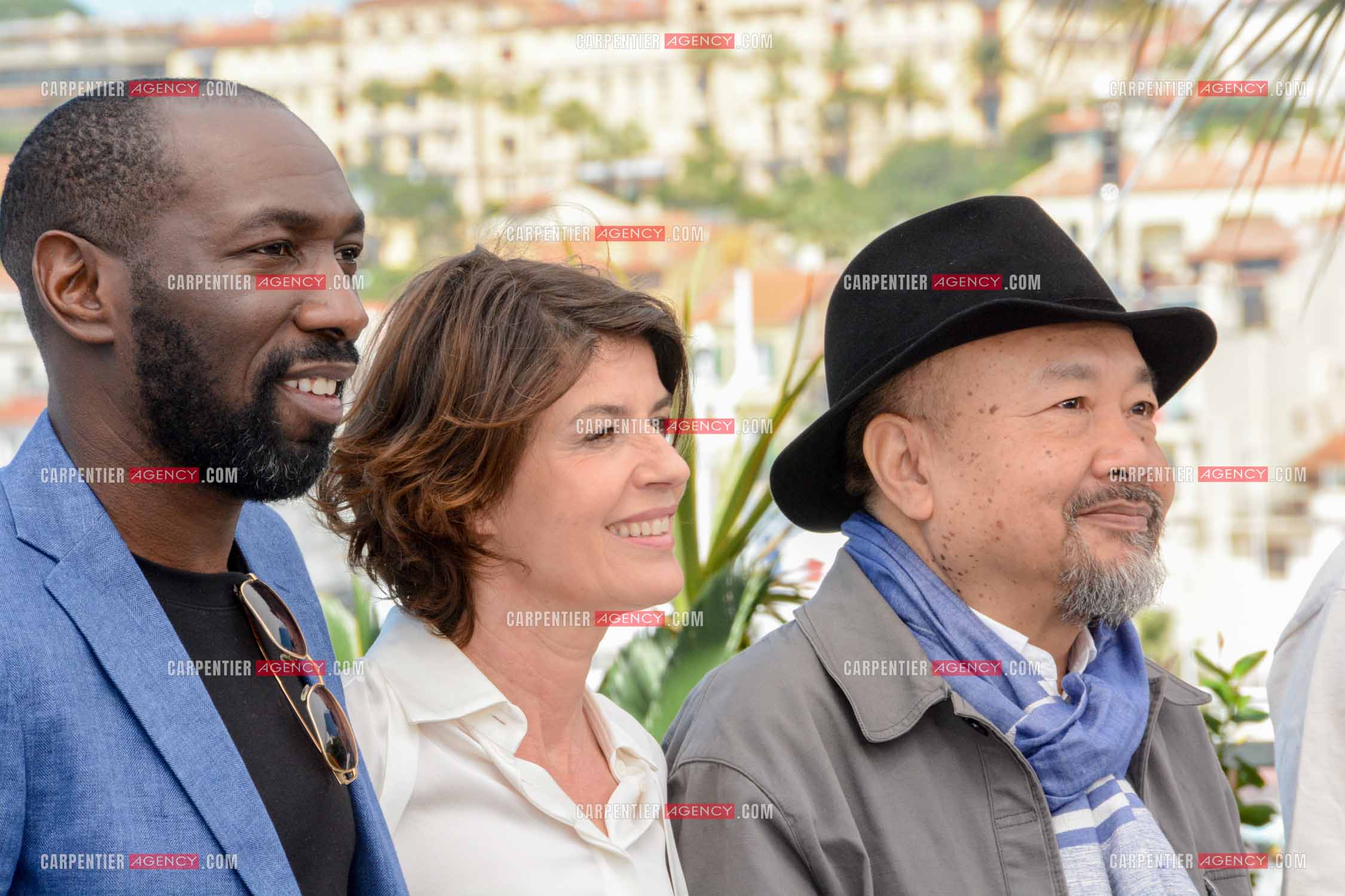 Festival de Cannes 2024. 77e édition du 14 au 25 Mai 2024. Photocall du film "Rendez-Vous Avec Pol Pot". Cyril Guéï, Irène Jacob et Rithy Panh.
