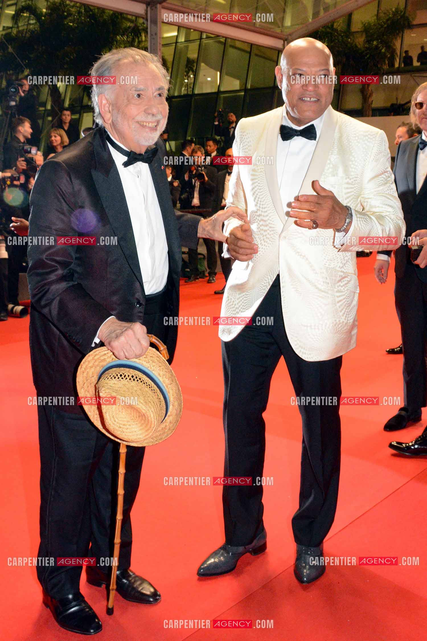 Festival de Cannes 2024. 77e édition du 14 au 25 Mai 2024. Laurence Fishburne et  Francis Ford Coppola pour la projection du film “ Megalopolis “.