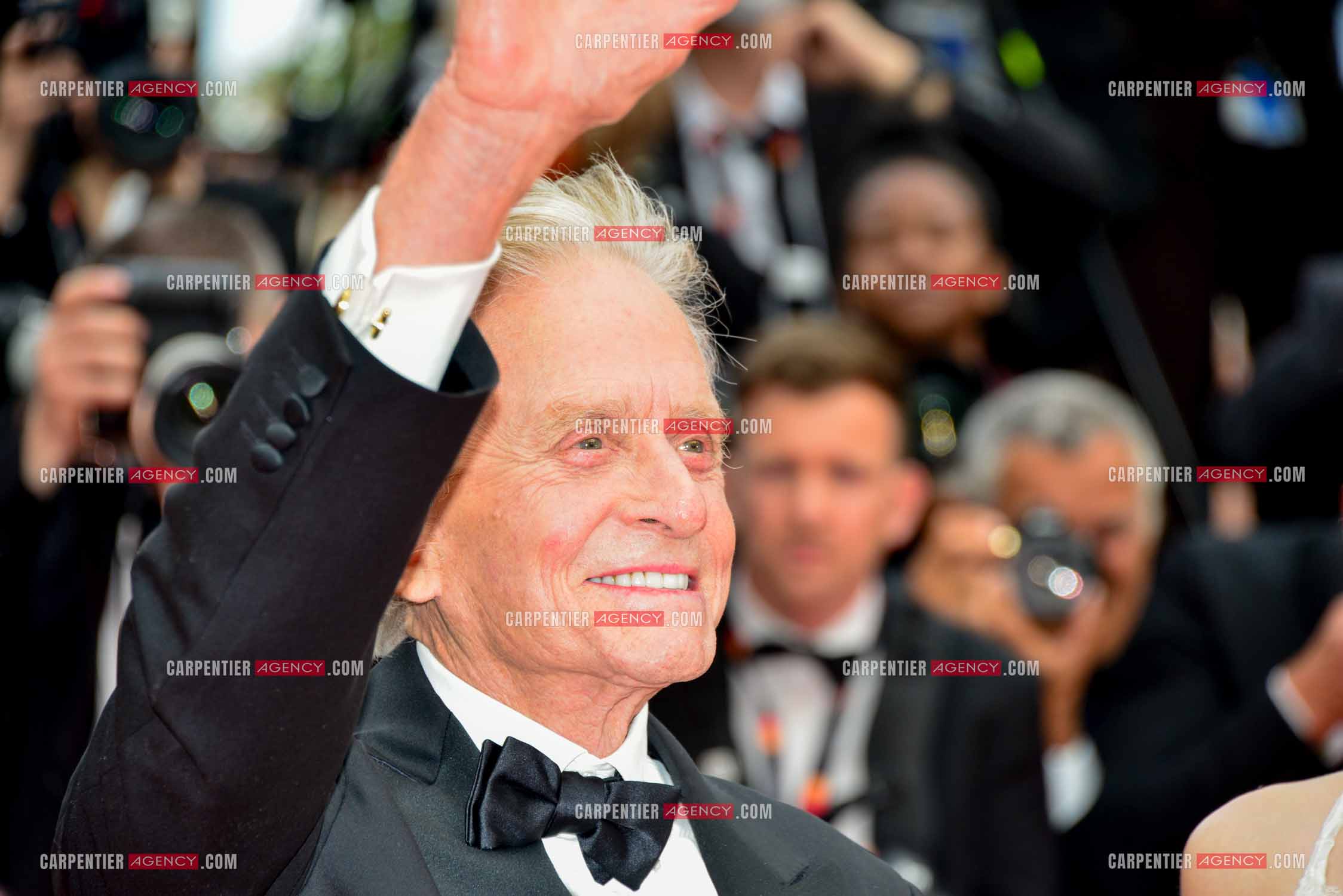 Festival de Cannes 2023. 76e édition, du 16 au 27 mai 2023 au Palais des festivals, à Cannes. Michael Douglas reçoit la Palme d'honneur.