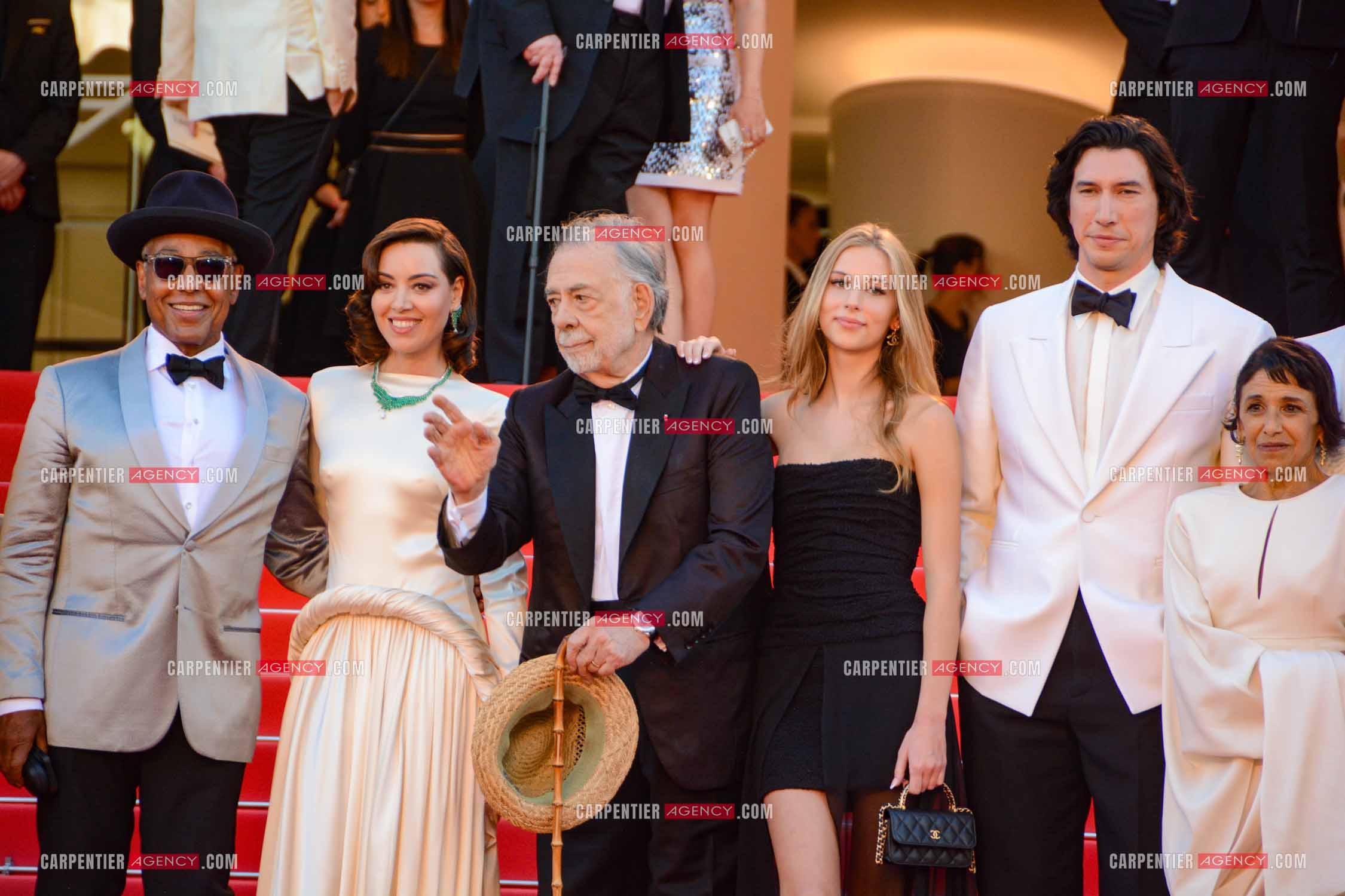 Festival de Cannes 2024. 77e édition du 14 au 25 Mai 2024. Jon Voight, Shia LaBeouf, Nathalie Emmanuel, Chloe Fineman, Grace VanderWaal, Romy Croquet, Laurence Fishburne, Francis Ford Coppola, Giancarlo Esposito, D. B. Sweeney, Talia Shire, Adam Driver  pour la projection du film “ Megalopolis “.