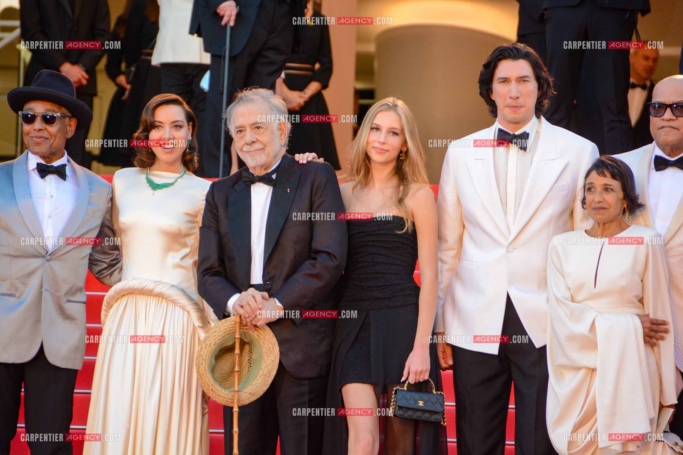Festival de Cannes 2024. 77e édition du 14 au 25 Mai 2024. Jon Voight, Shia LaBeouf, Nathalie Emmanuel, Chloe Fineman, Grace VanderWaal, Romy Croquet, Laurence Fishburne, Francis Ford Coppola, Giancarlo Esposito, D. B. Sweeney, Talia Shire, Adam Driver  pour la projection du film “ Megalopolis “.