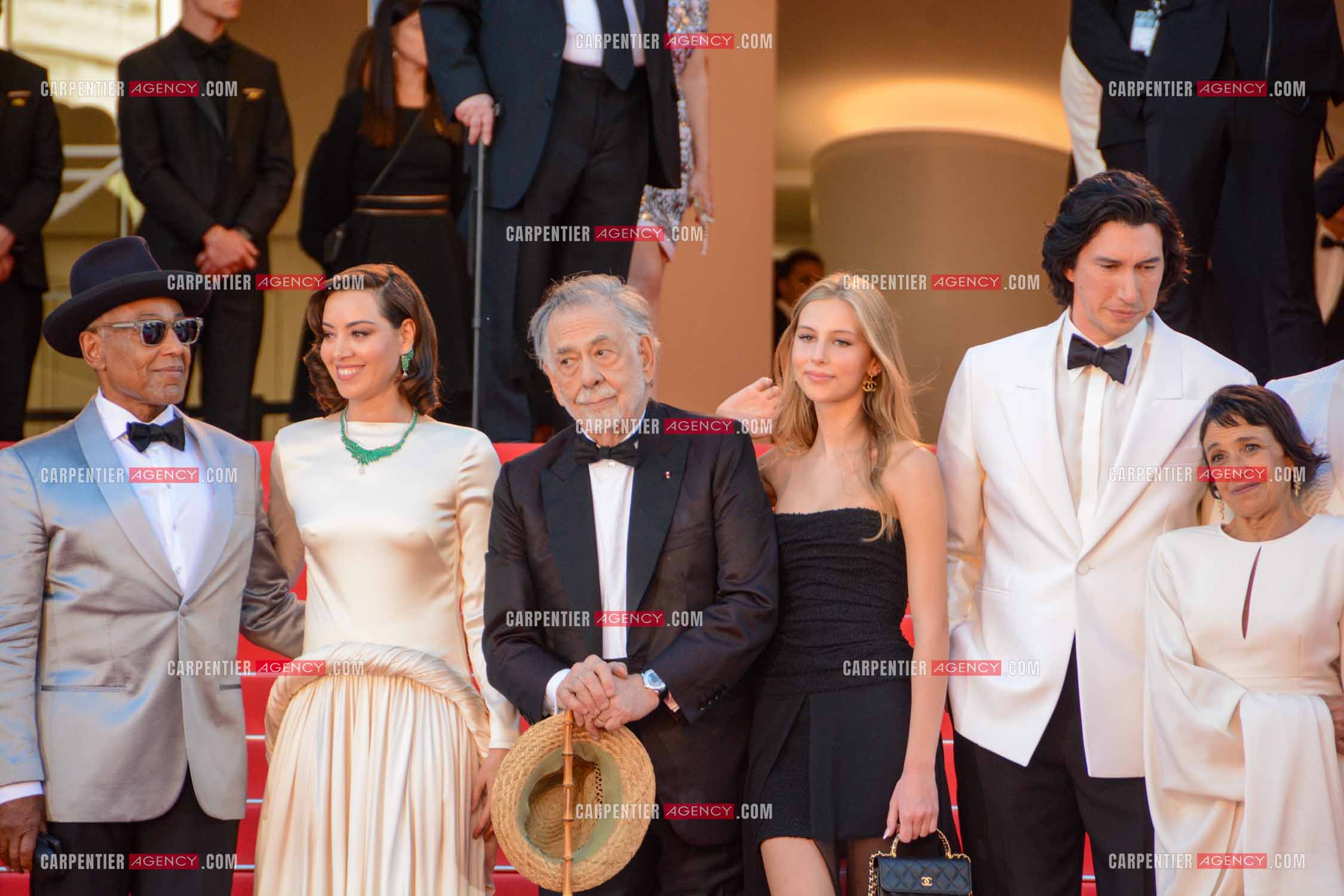 Festival de Cannes 2024. 77e édition du 14 au 25 Mai 2024. Jon Voight, Shia LaBeouf, Nathalie Emmanuel, Chloe Fineman, Grace VanderWaal, Romy Croquet, Laurence Fishburne, Francis Ford Coppola, Giancarlo Esposito, D. B. Sweeney, Talia Shire, Adam Driver  pour la projection du film “ Megalopolis “.