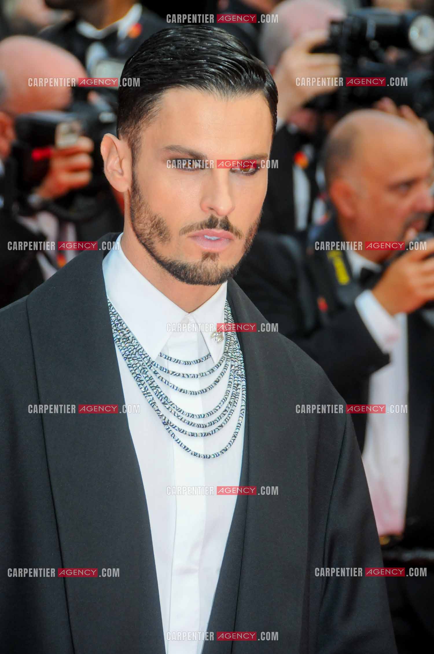 Festival de Cannes 2024. 77e édition du 14 au 25 Mai 2024. Montée des marches du film “ Le deuxième acte “ pour la cérémonie d’ouverture. Le mannequin Baptiste Giabiconi.