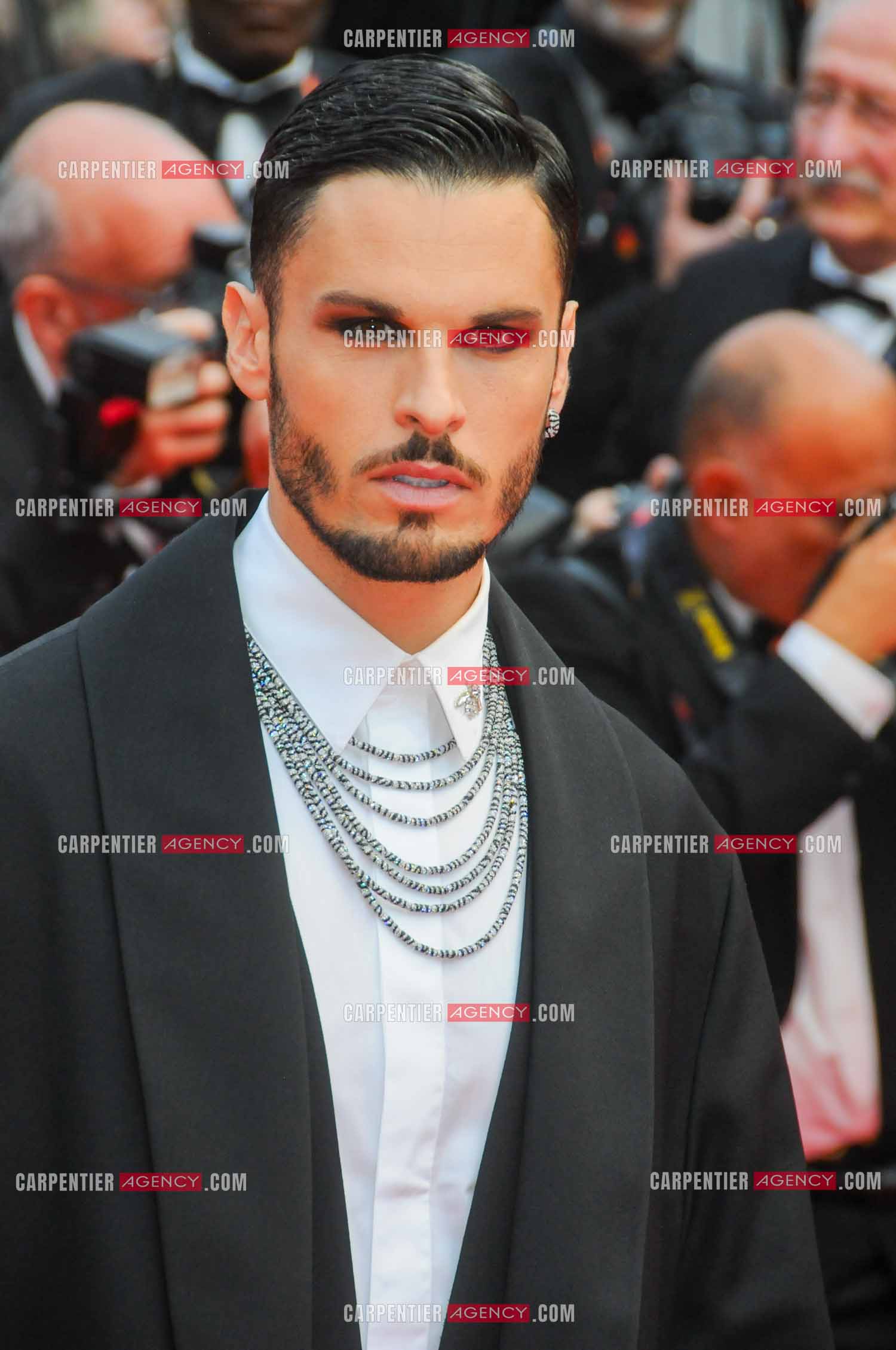 Festival de Cannes 2024. 77e édition du 14 au 25 Mai 2024. Montée des marches du film “ Le deuxième acte “ pour la cérémonie d’ouverture. Le mannequin Baptiste Giabiconi.
