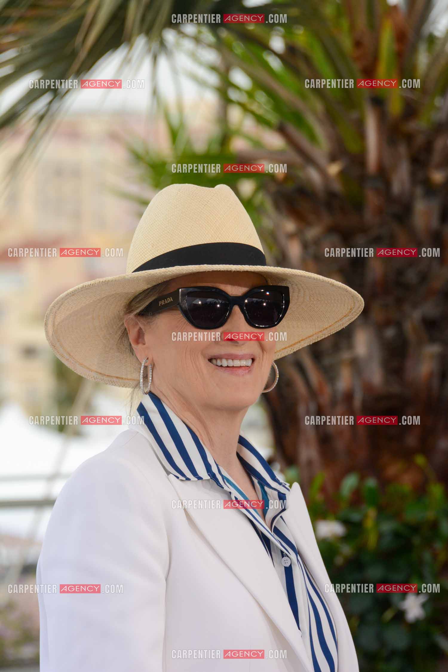 Ouverture du  77ème Festival de Cannes du 14 au 25 mai 2024. Meryl Streep reçoit une Palme d’Or honorifique et assiste à un photocall.