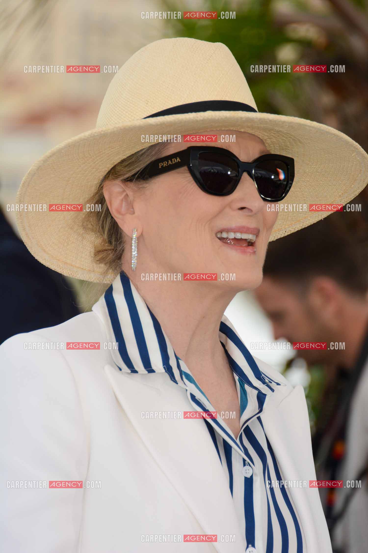 Ouverture du  77ème Festival de Cannes du 14 au 25 mai 2024. Meryl Streep reçoit une Palme d’Or honorifique et assiste à un photocall.